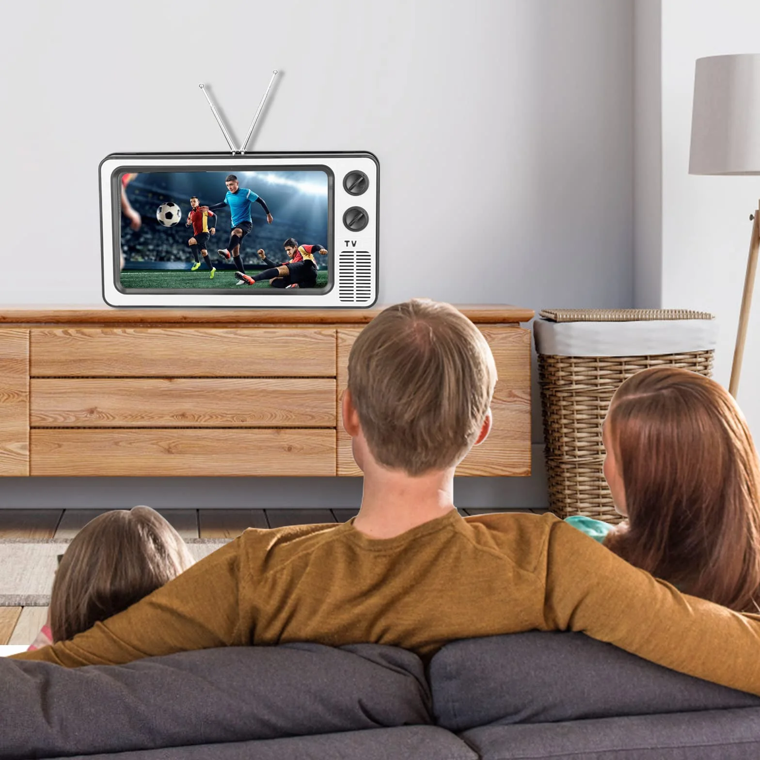 STEBRUAM Lupa ekranu 12-calowa cienki wzmacniacz do telefonu komórkowego 3D do oglądania filmów, składany ekran, powiększony stojak lustrzany do telefonu komórkowego (szary)