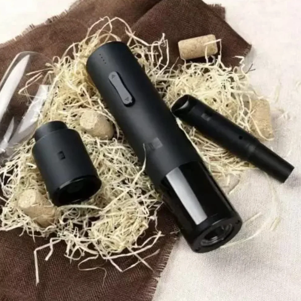 Xiaomi Huohou Elektryczny otwieracz do wina Deluxe zestaw czarny UE