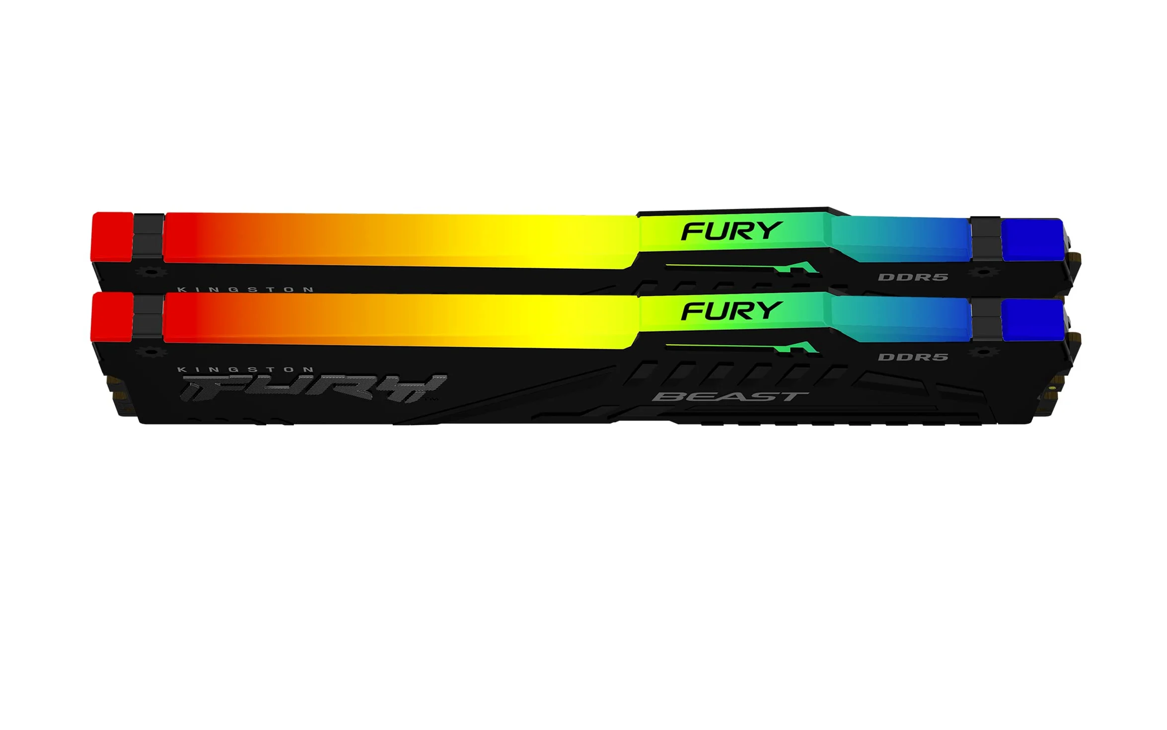 Kingston FURY Beast Black RGB 64GB (2x32GB) 6000MT/s DDR5 CL36 DIMM zestaw pamięci do gier stacjonarnych 2 AMD EXPO/Intel XMP - KF560C36BBE2AK2-64