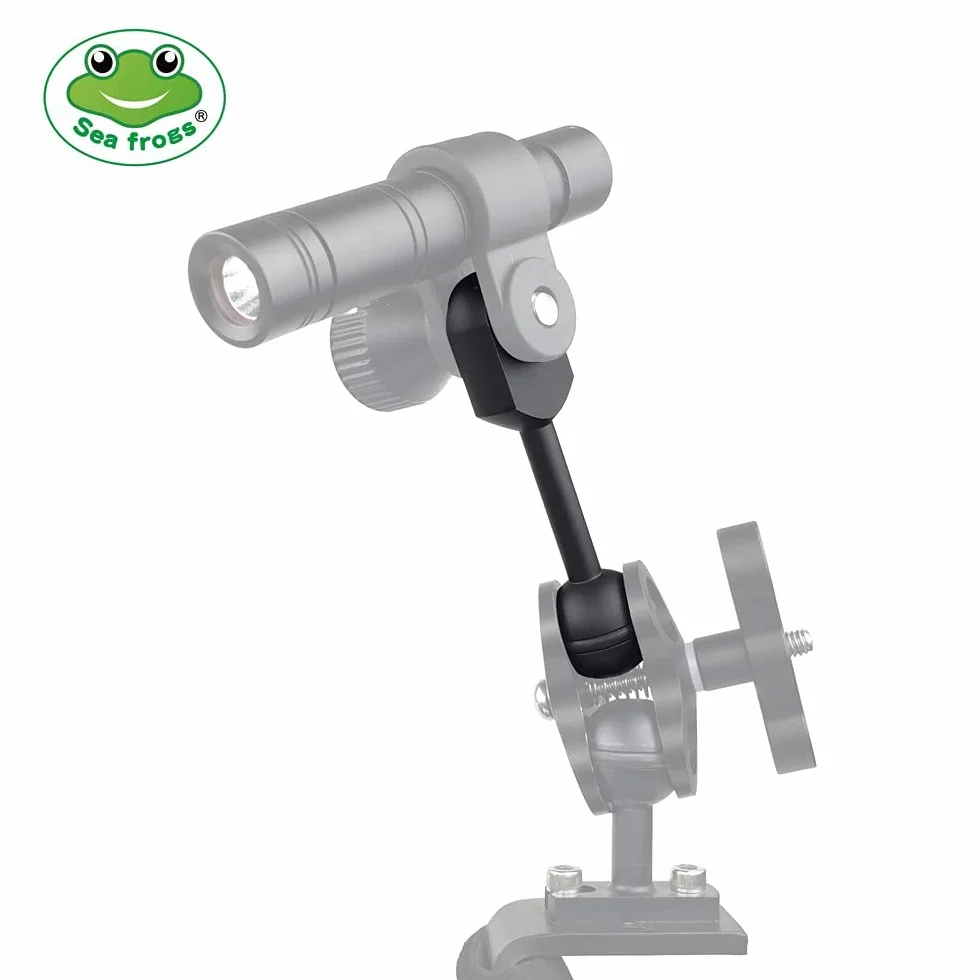 Sea Frogs 3" 7,62 cm aluminiowy adapter YS 1" ramię kulowe do podłączenia stroboskopu światła wideo do obudowy podwodnej