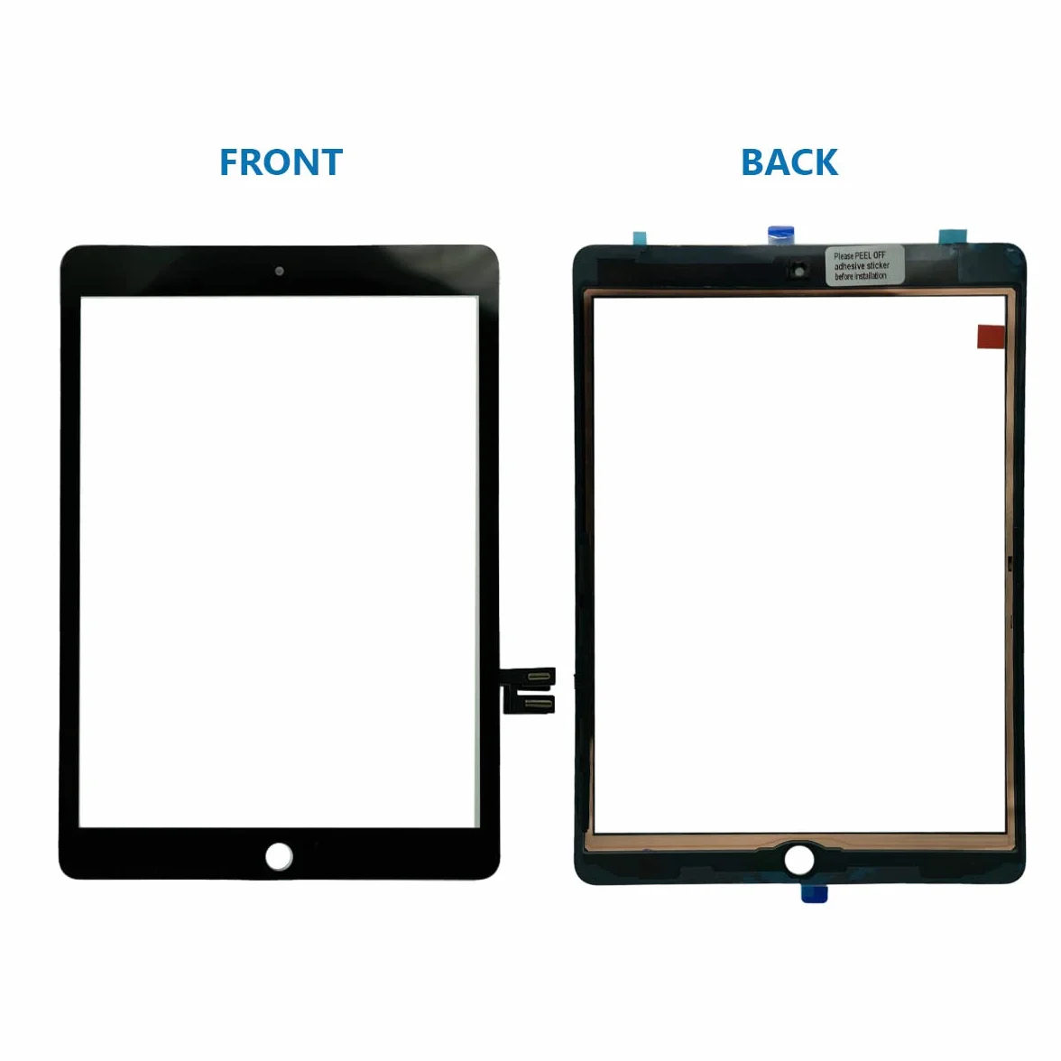 MMOBIEL Digitizer kompatybilny z iPad 9-10.2 inch - 2021 - ekran dotykowy szklany montaż - Czarny