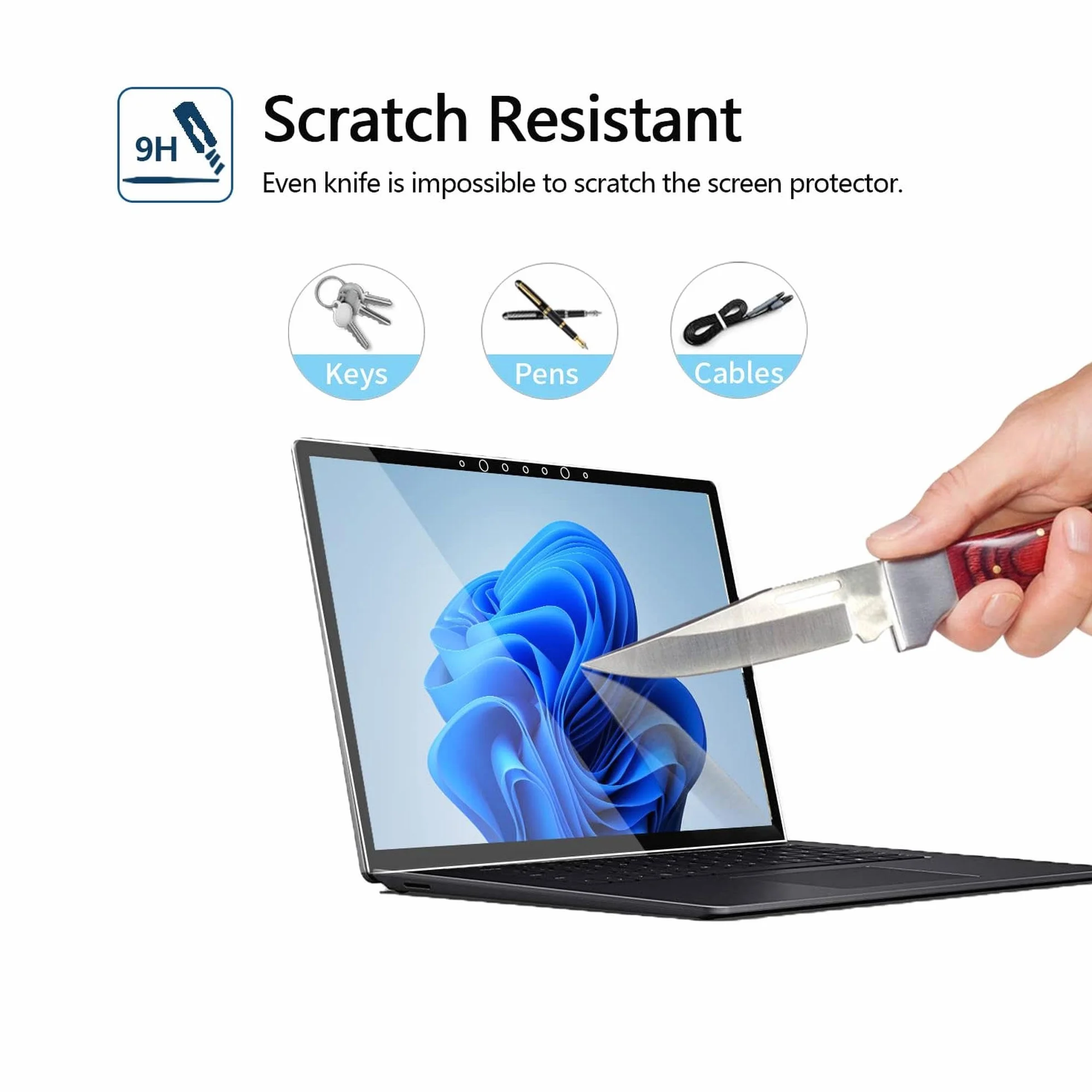 MEGOO Ochraniacz ekranu do laptopa Surface 6/5/4/3/2/1 - 13,5 cala, kompatybilny z Microsoft Surface, szkło hartowane, łatwa instalacja, ultra przezroczysty ekran