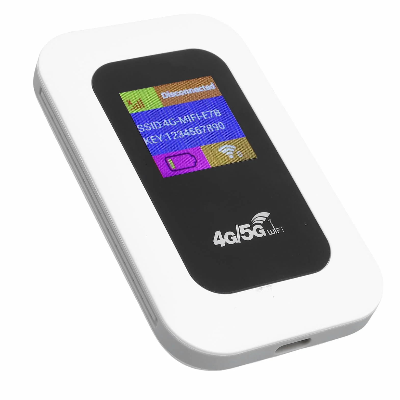Ejoyous Mobilny Punkt Dostępu, 5G WiFi 300 Mbit/s, Gniazdo Karty SIM Typu Plug-and-play, Router WLAN, Przenośny WLAN, do 10 Użytkowników WLAN