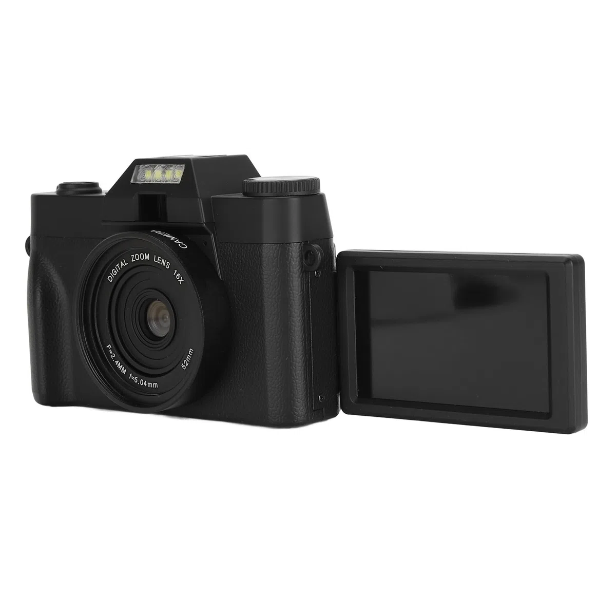 Cyfrowy Aparat 4K do Robienia zdjęć i Filmów, 48 MP Aparat do Vlogowania z automatyczną regulacją Ostrości, Wi-Fi i 16-krotnym Zoomem Cyfrowym, 3-calowy Przenośny Aparat Podróżny