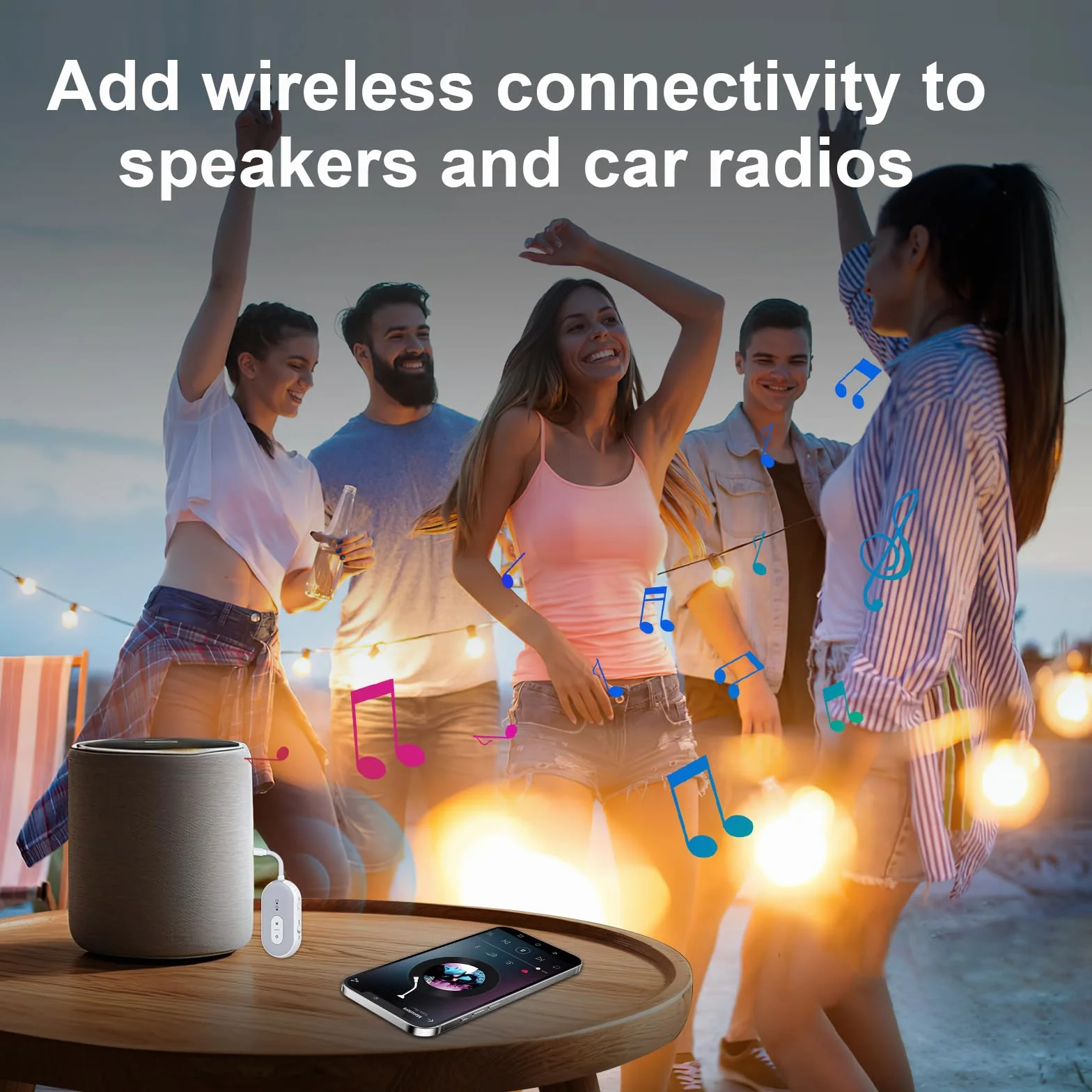 Bluetooth 5.3 Adapter 2 w 1, Jack 3,5 mm, Transmiter Bluetooth do 2 Słuchawek, Studia Fitness, Tabletów, Samochodów