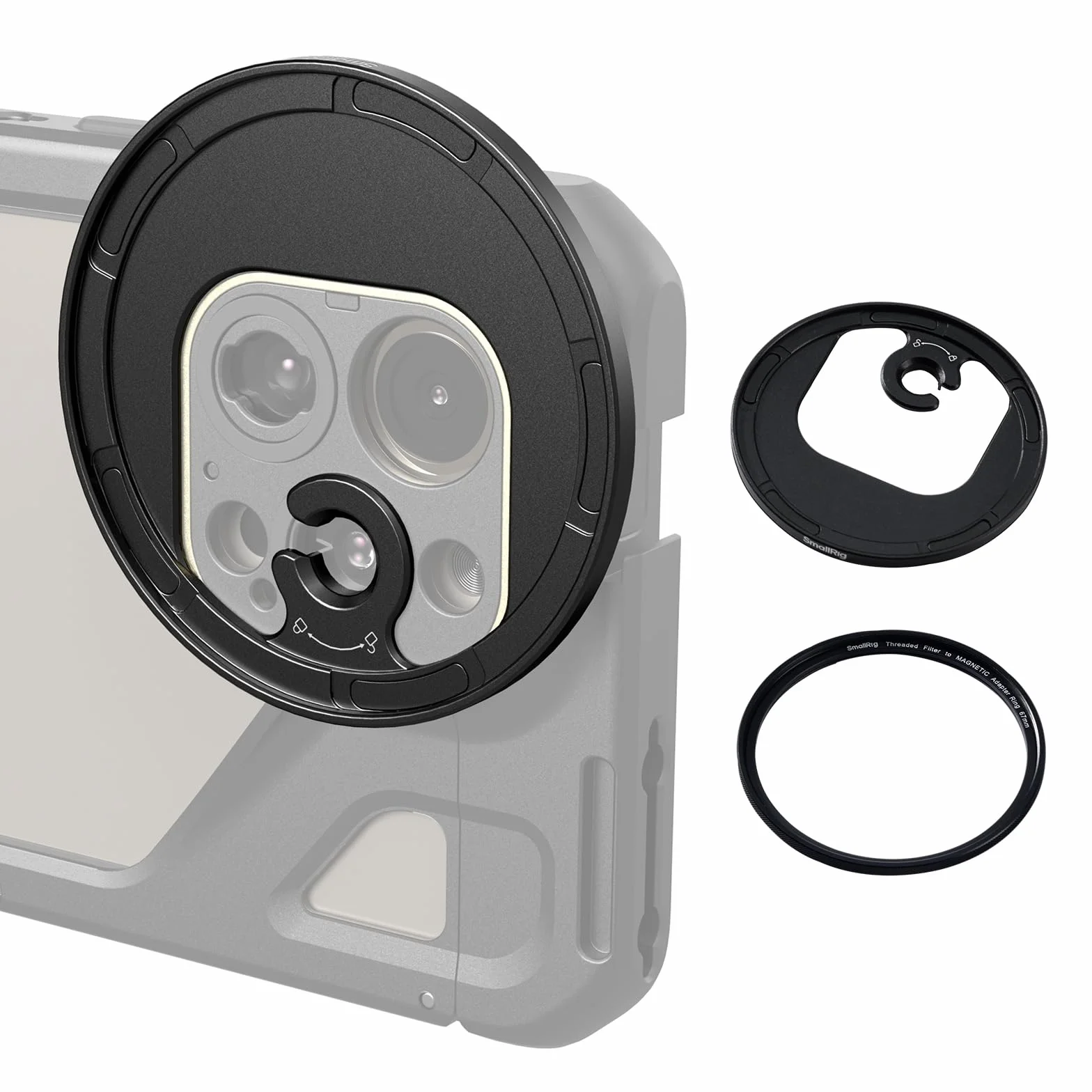 SmallRig Magnetyczny Adapter Filtra M-Mount 67mm do iPhone 15