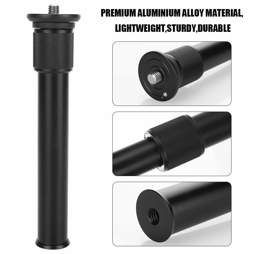 Uniwersalny regulowany teleskopowy monopod przedłużający z otworem na śrubę 3/20.3 cm do kamer statywy stabilizatory - lekki, trwały aluminiowy drążek przenośny