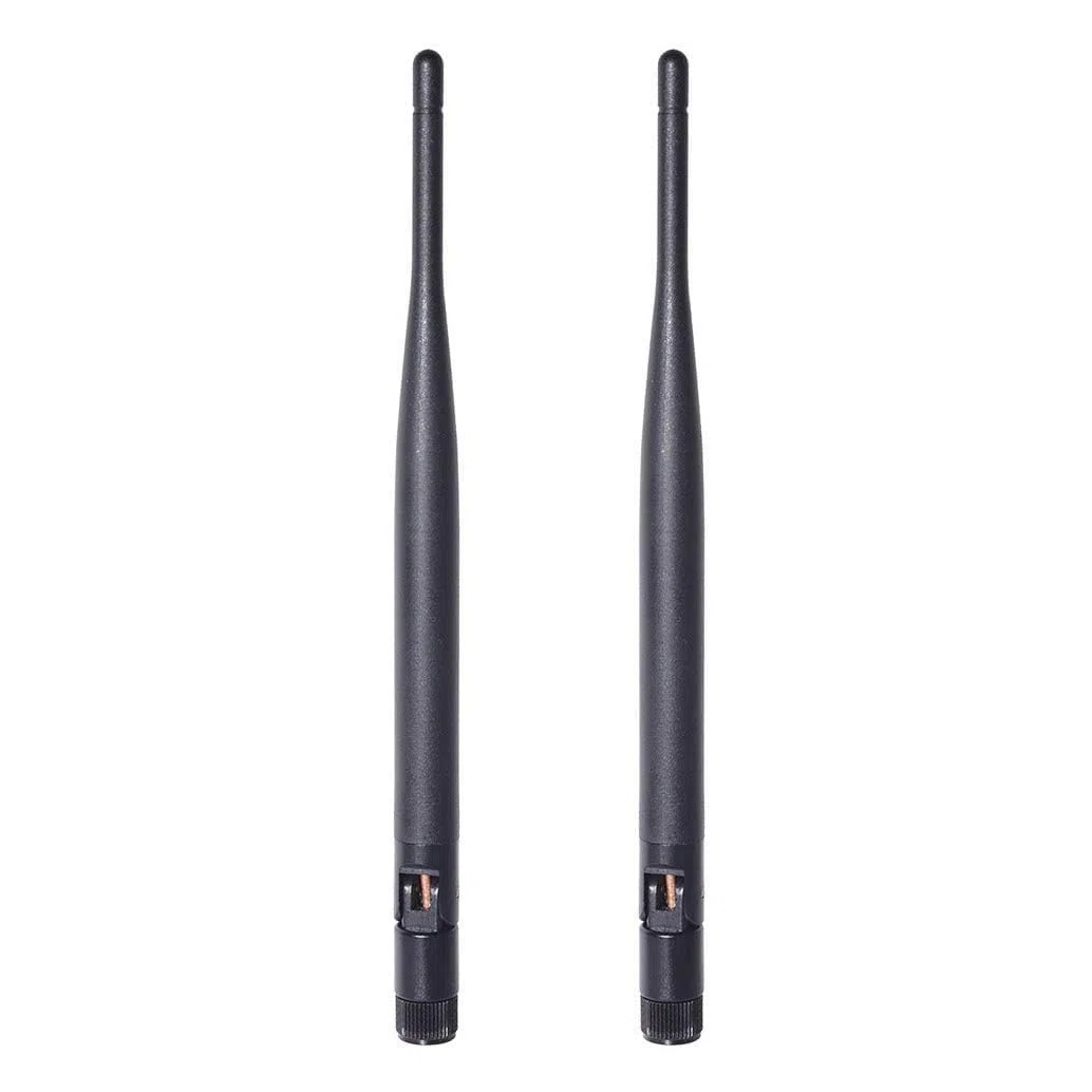 Bingfu Dwuzakresowa antena WiFi 2,4 GHz 5 GHz 5,8 GHz 6 dBi wtyczka SMA do bezprzewodowej kamery wideo, kamery IP, rejestratora monitoringu DVR, pojazdów, ciężarówek, kamperów, przyczep, kamer cofania