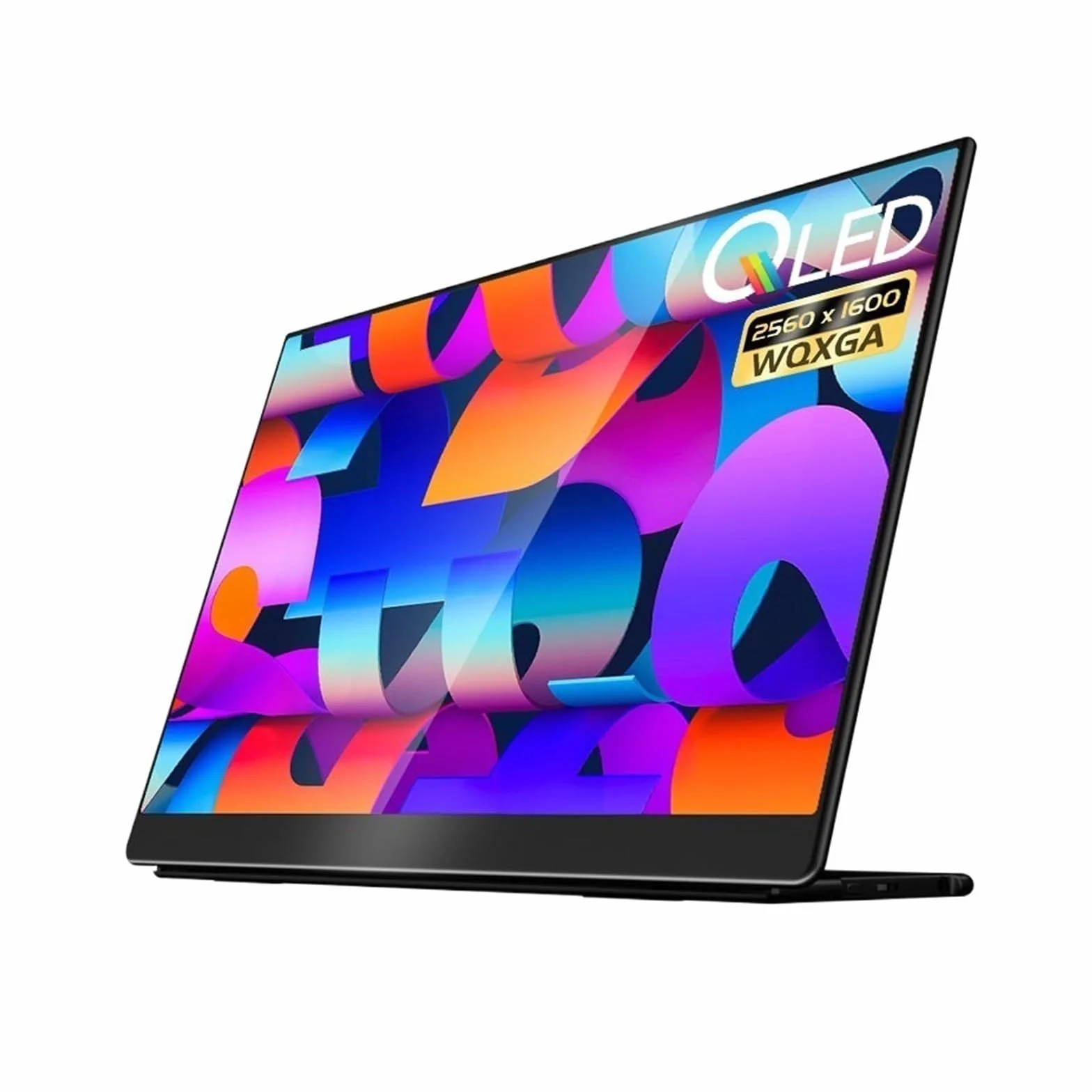 Przenośny monitor do laptopa 16-calowy ekran zewnętrzny QLED 2,5 K. Rozdzielczość 2560 * 1600. Ekran rozszerzający laptopa. Zewnętrzny biurowy do gier Przenośny monitor do gier