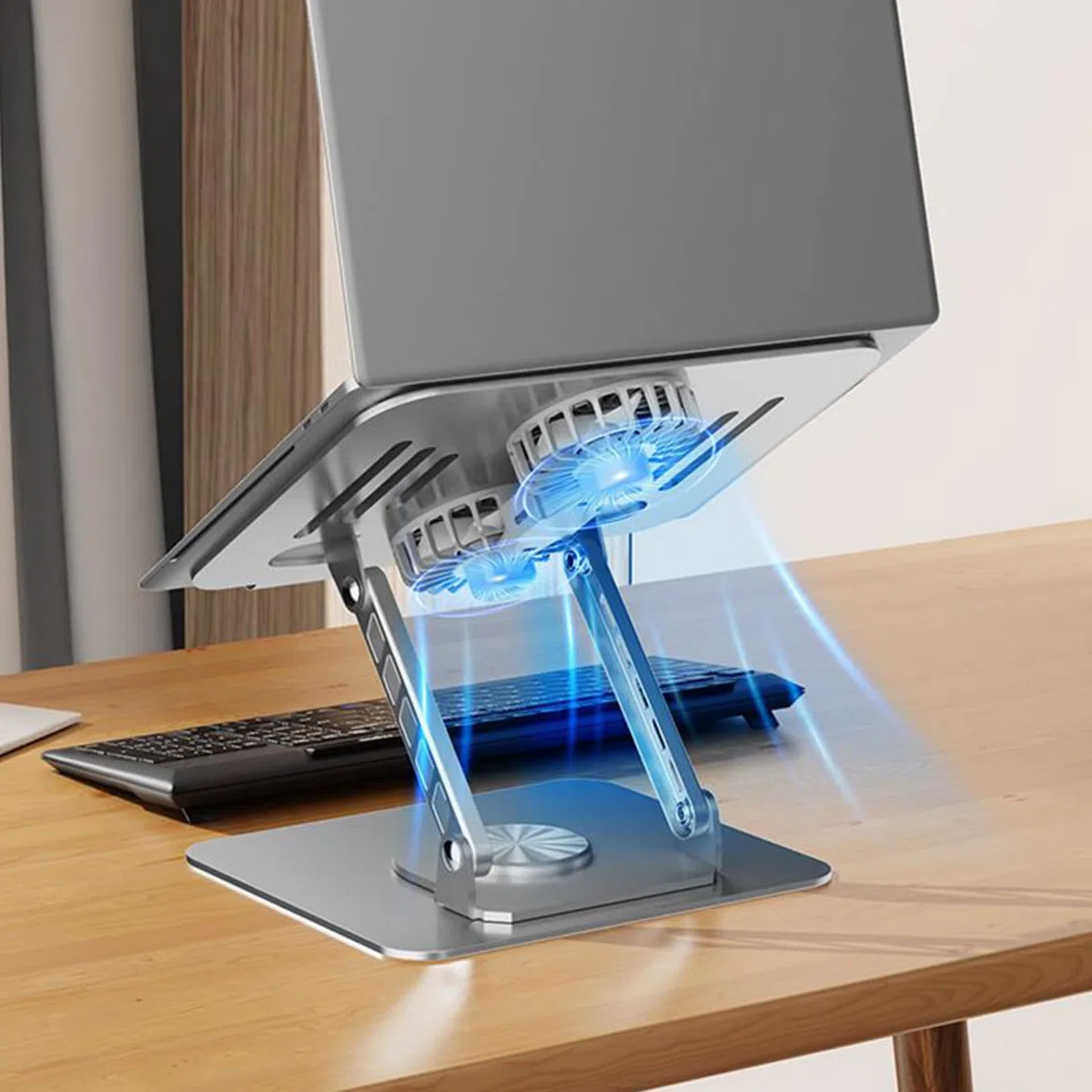 Podstawka do laptopa Chłodzący składany uchwyt na notebook | Obrotowa Podstawka Pod Laptop Na Biurko Do domu, salonu, biura, stołu, podróży, nauki, pracy, college'u, biznesu, dla