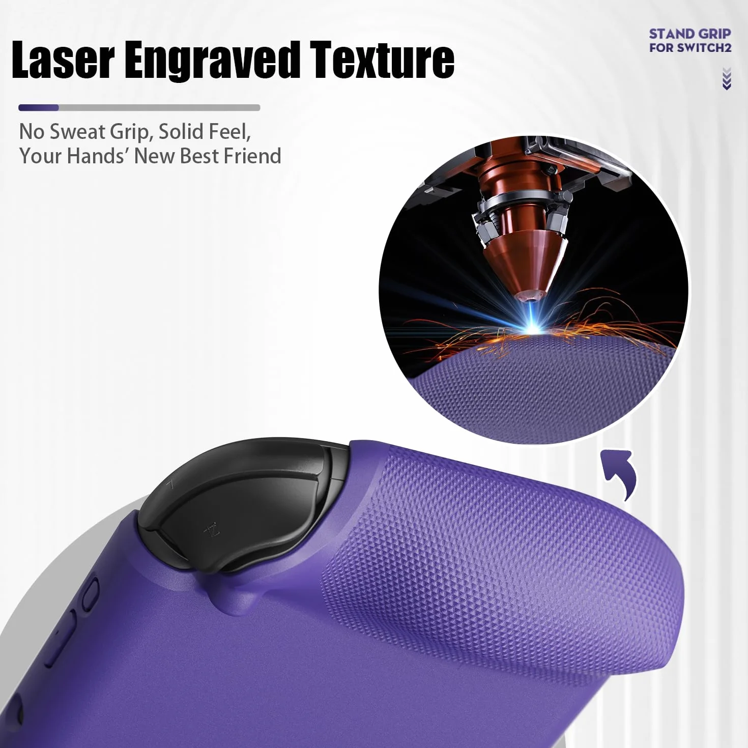 Savage Raven by Skull & Co. StandGrip for Nintendo Switch 2: A Soft Protective Case with Textured Grips Full Protection and Stand, Shock-Absorption Non-Slip and Anti-Scratch Cover Design- Jasnozielony
