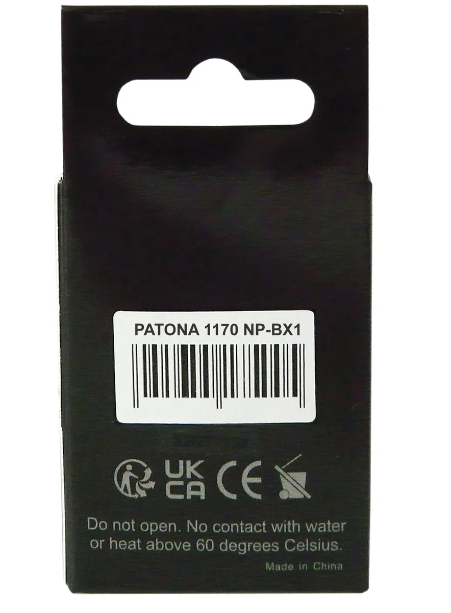PATONA Premium Akumulator do Sony NP-BX1 NPBX1 DSC-RX100, 1090mAh 3.6V | Akumulator zamienny do CyberShot DSC RX1 RX100 II III IV V VI VII HX50 HX60 HX80 HX90 HX99 HX400V WX300 WX500 HDR AS50 CX240