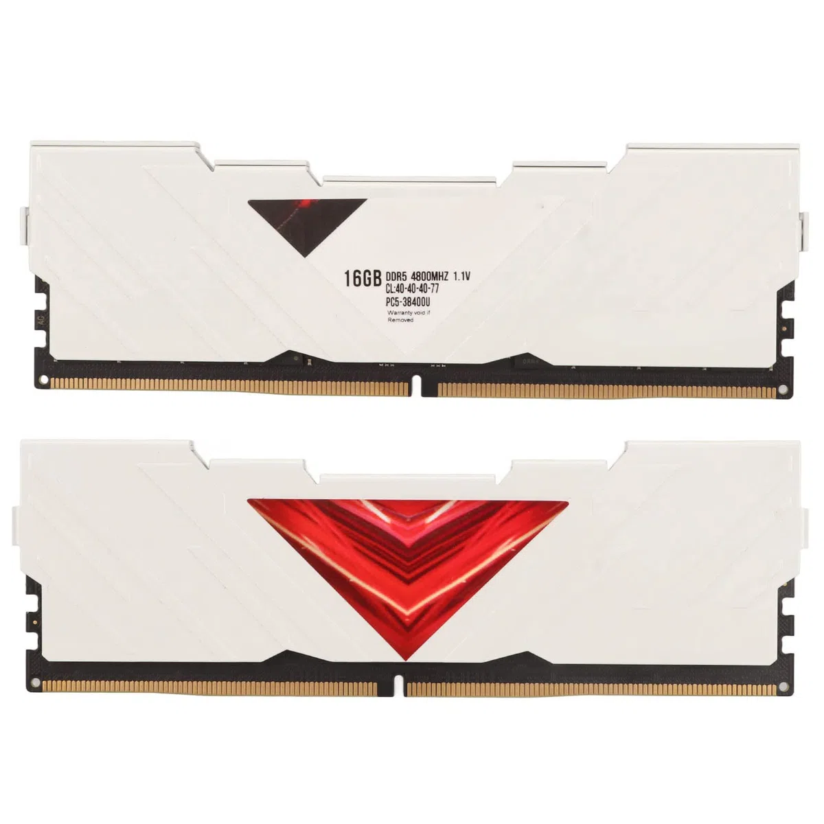 16 GB Pamięci RAM DDR5 4800 MHz, 1,1 V do Komputerów Stacjonarnych z metalową obudową Skutecznie odprowadzającą Ciepło, Obsługuje XMP 3.0 i EXPO dla Maksymalnej Wydajności (WHITE)