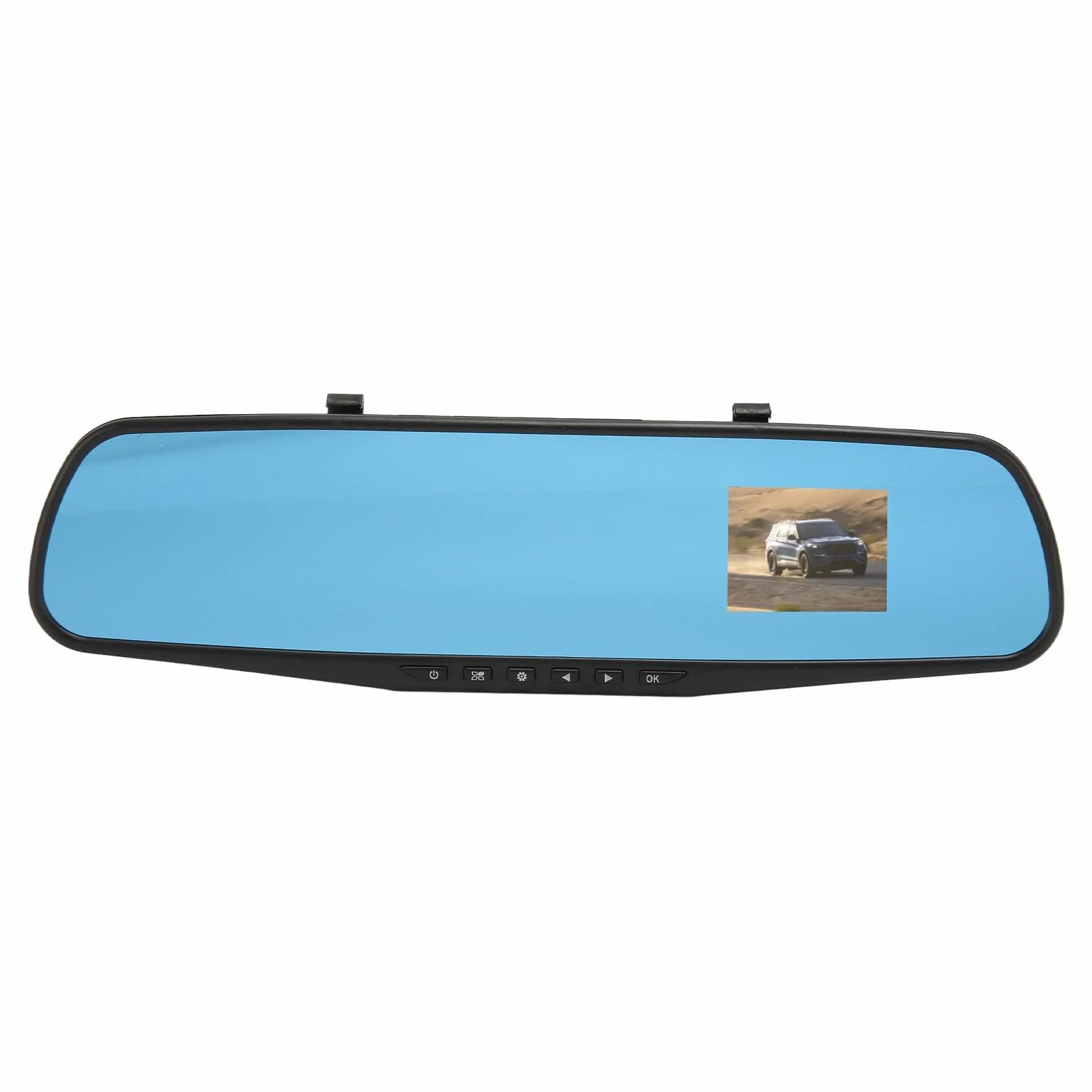Kamera w Lusterku Wstecznym, Kamera Samochodowa w Lusterku Wstecznym z Ekranem LCD 2,4 Cala 1080P Rejestrator Jazdy Pojazdu dla Samochodu Ciężarowego SUV