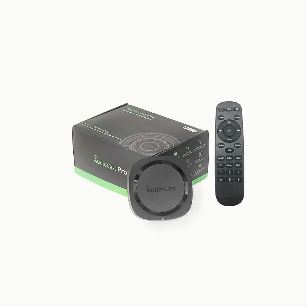 Audiocast Wielopokojowy bezprzewodowy odbiornik audio WiFi konwertuje głośniki przewodowe na AirPlay kompatybilny z Bluetooth i Ethernet