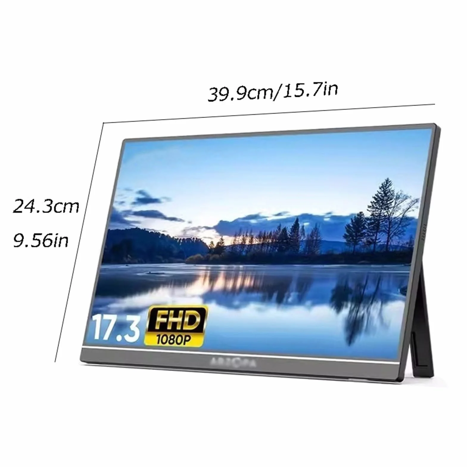 Monitor do biura domowego 17,3-calowy monitor z dużym ekranem Rozdzielczość 1920 * 1080 60 HZ IPS Ekran dodatkowy rozszerzający laptopa zewnętrzny hosta gier