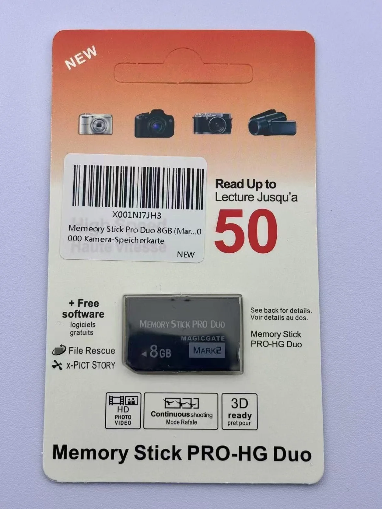 High Speed 8 GB Memeory Stick Pro Duo (Mark2) karta pamięci PSP kompatybilna z kartą pamięci aparatu SONY PSP1000 2000 3000
