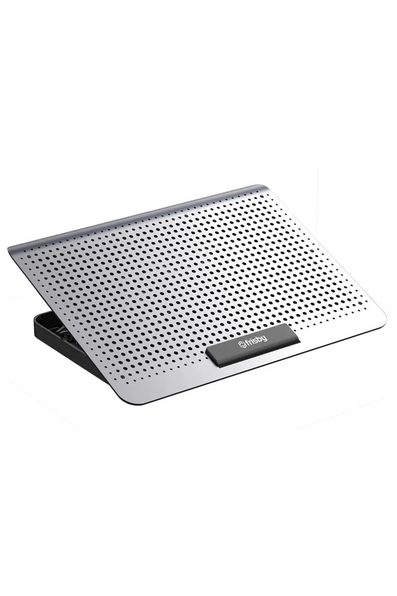 Frisby Fnc-5260St 6 wentylatorów cichy aluminiowy stojak chłodzący do notebooka pasuje do 43.2 cm