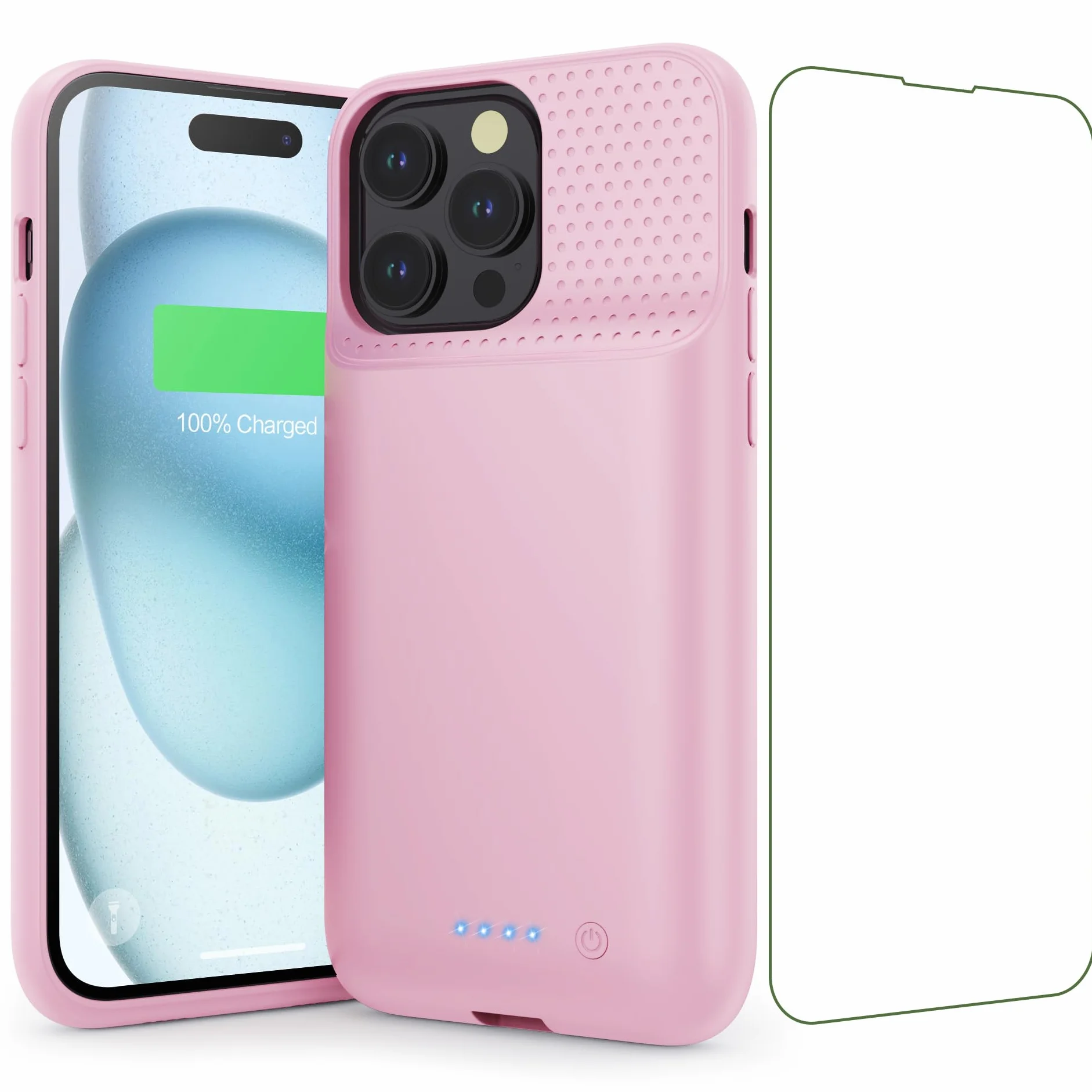 Feob Etui na baterię do iPhone 15 Pro Max (6,7"), 8600 mAh 15 W Powerbank etui dodatkowe etui na telefon komórkowy, etui na telefon komórkowy, etui na telefon komórkowy, etui na telefon komórkowy,