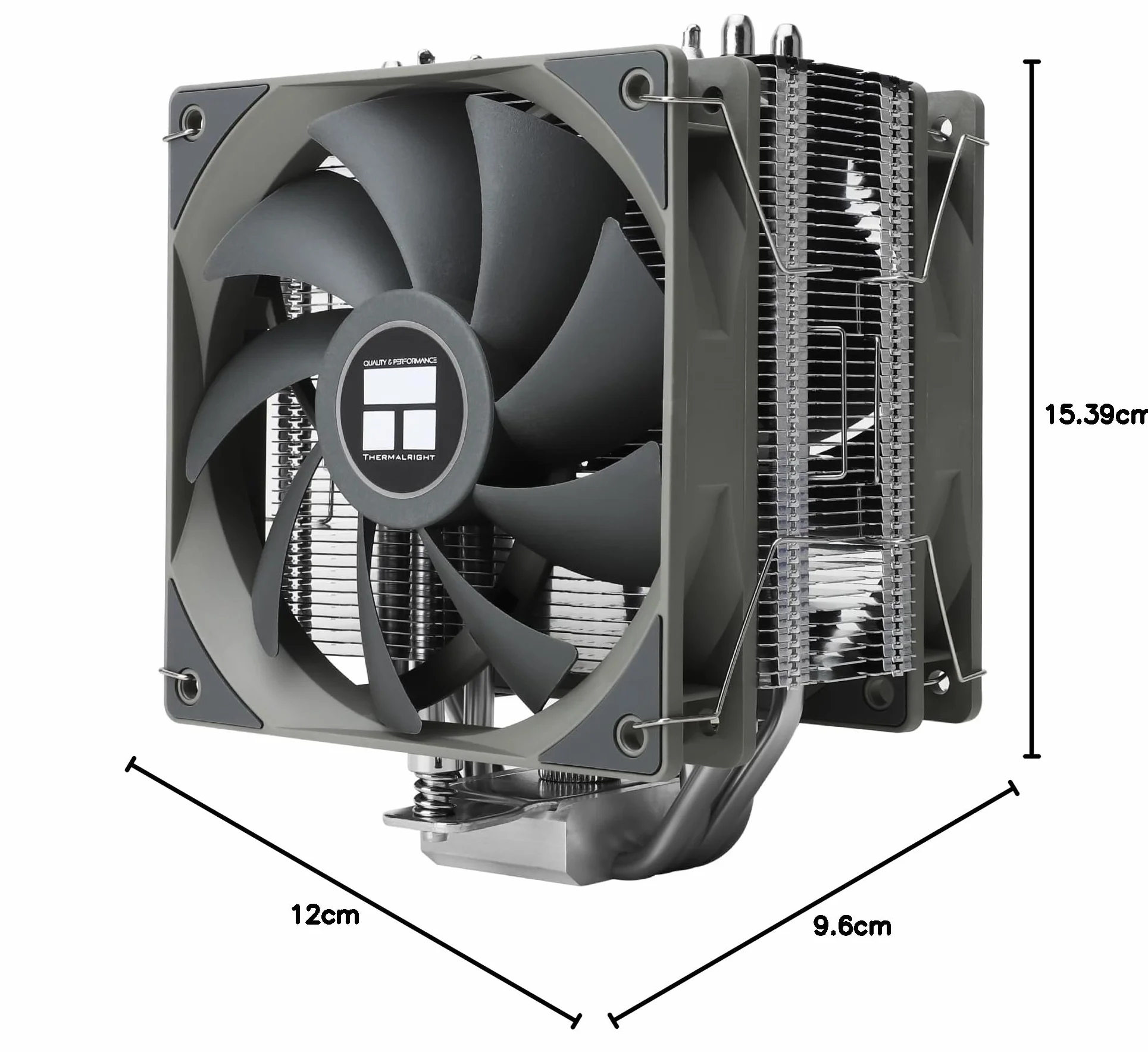 TR-Thermalright Assassin Spirit 120 V2 PLUS CPU chłodnica, podwójny cichy wentylator CPU, chłodzenie powietrza, 1500 obr./min, kompatybilny z Intel LGA1851/1700/1150/1151/1200 i AMD AM5/AM4