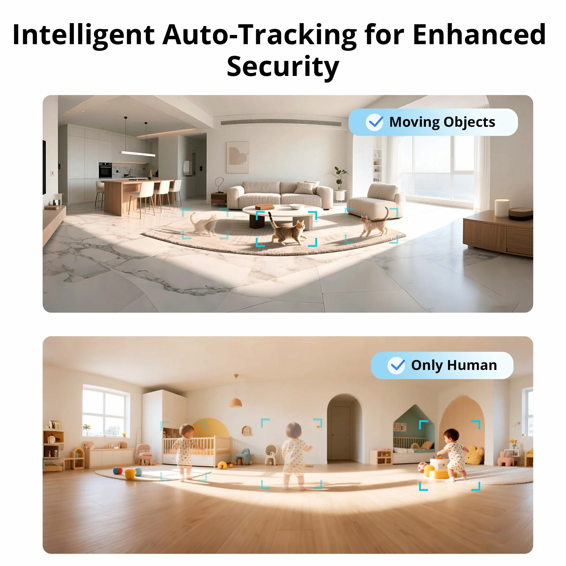 SONOFF Indoor Cam PT2 Kamera WiFi 1080P Obrot Pochylenie 360° Śledzenie Ruchu AI Dwukierunkowe Audio Tryb Nocny