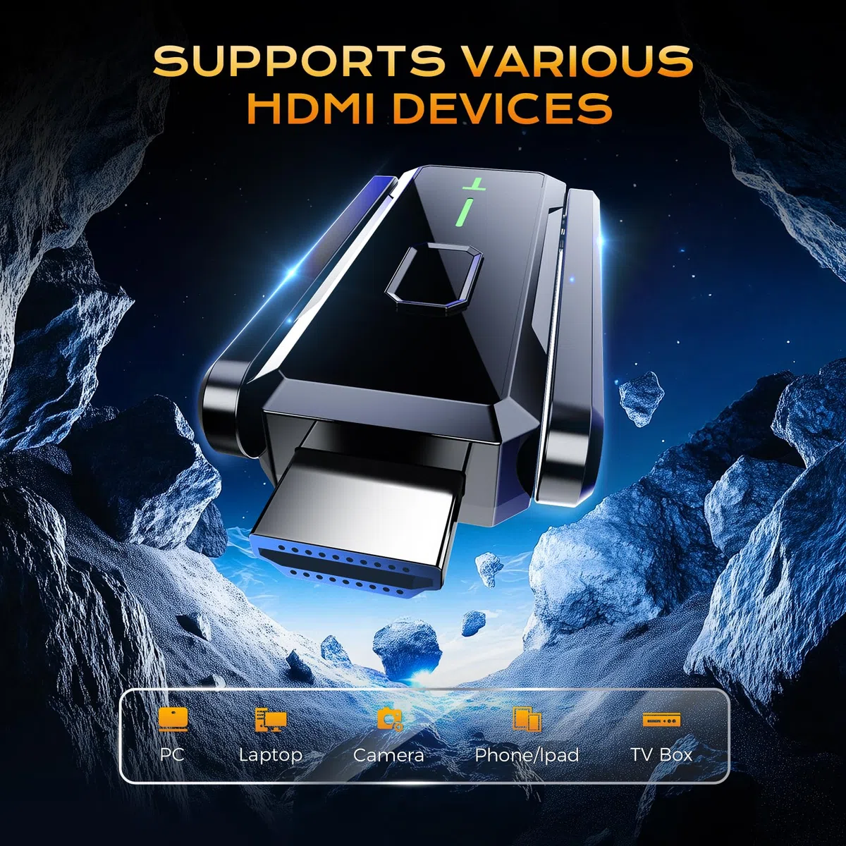 Bezprzewodowy nadajnik i odbiornik HDMI 150 m, dekodowanie 4K 1080P przy 60 Hz wyjście wideo Ultra HD, Plug & Play 5G + 2,4 G do monitorowania wideo i audio z komputera/projektora/telewizora (W3101)