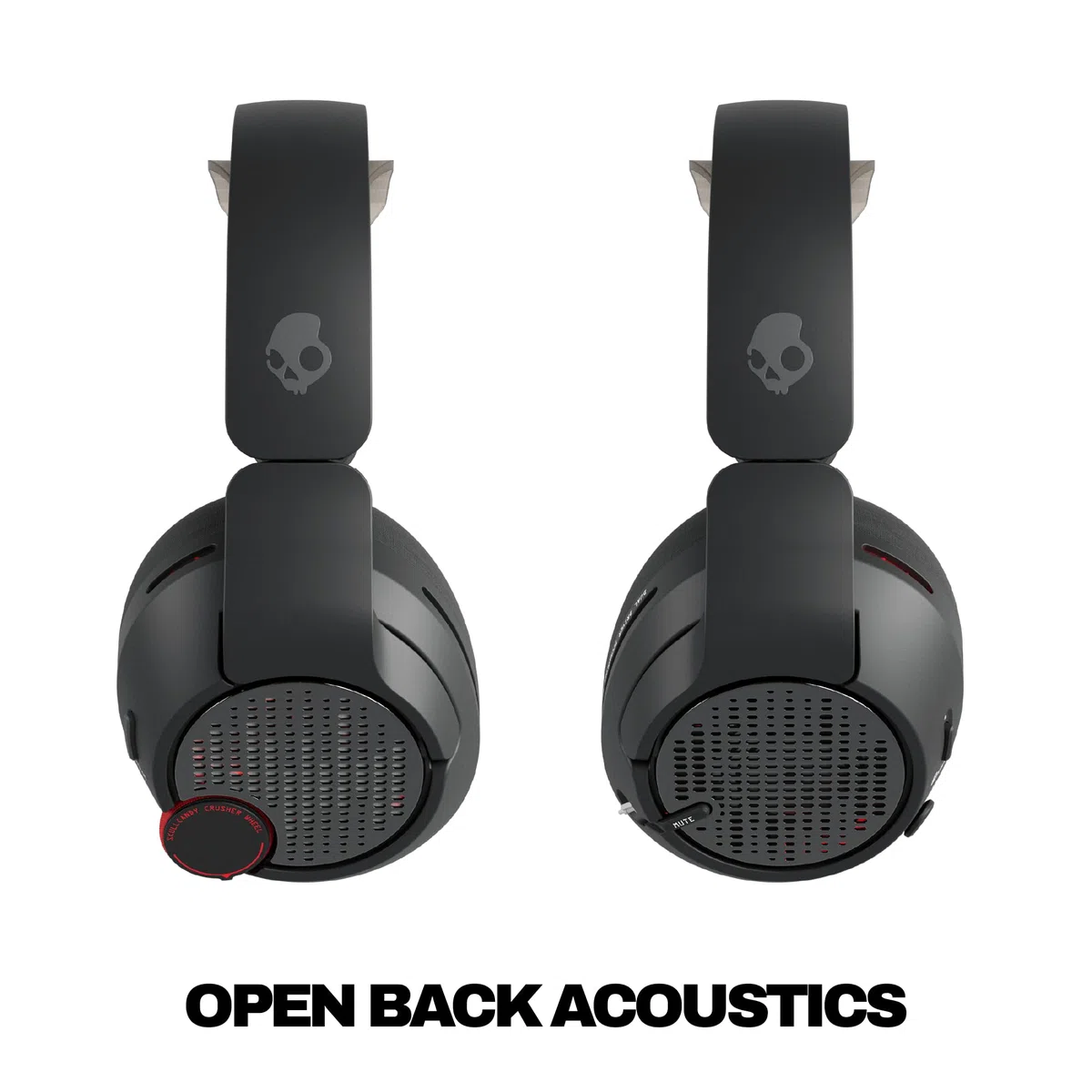 Skullcandy Crusher PLYR 720 Wireless Gaming Headset, Ultimate Immersion and Comfort, THX Spatial Audio and Multi-Sensory Bass, Removable Mic, PC, PlayStation, Nintendo, Multi-Platform - Digi-Black