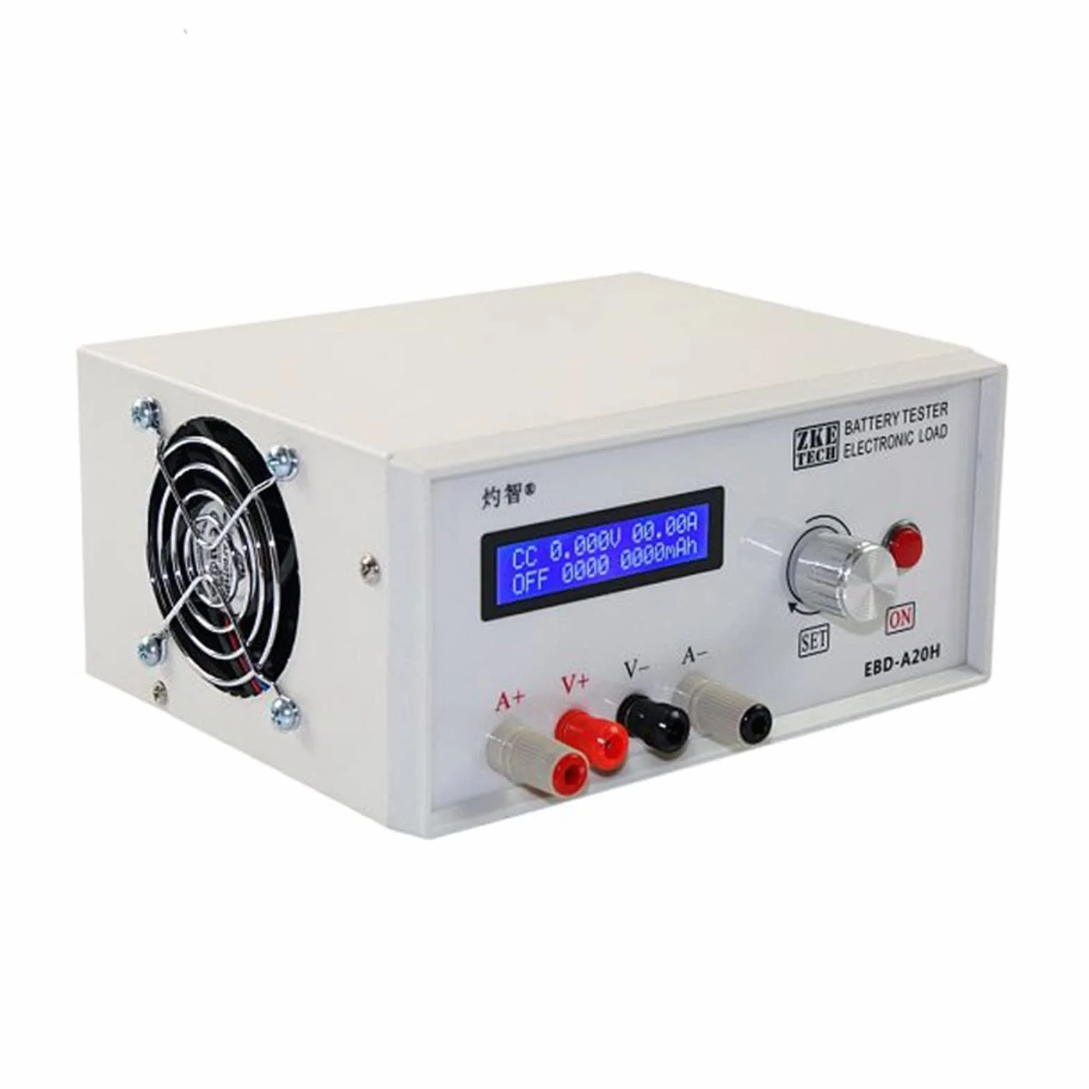 Tester baterii, EBD-A20H. Ładowanie elektroniczne Pojemność baterii Zasilanie Zasilanie Tester Urządzenie Urządzenie Rozładowanie Miernik Dodnik