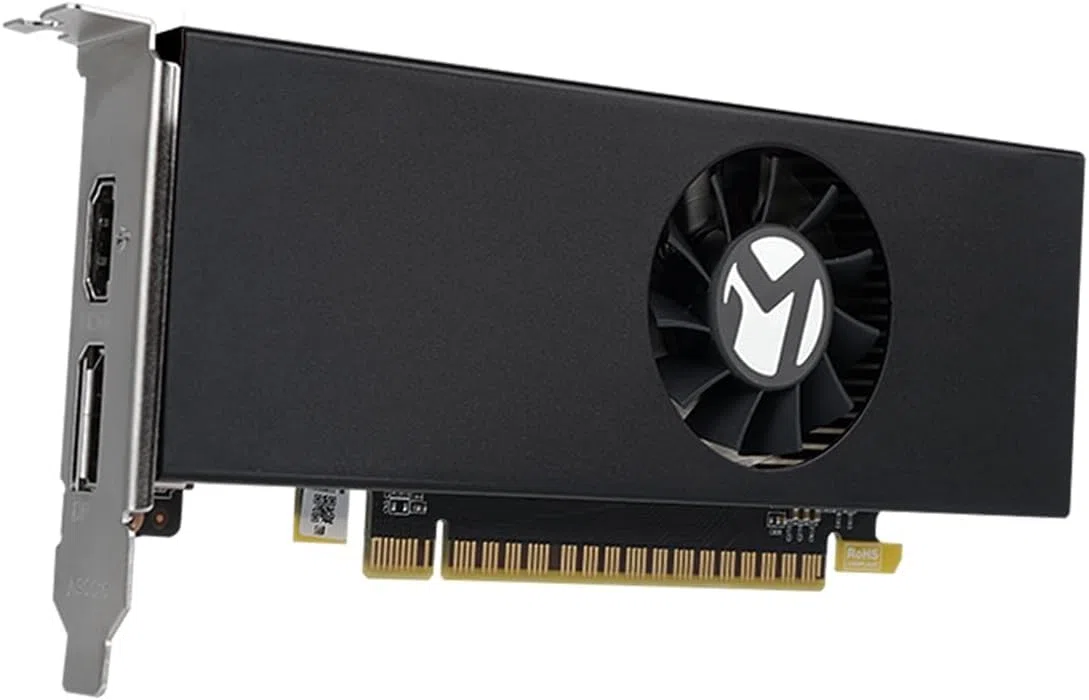maxsun GEFORCE GTX 1050 Ti 4 GB GDDR5 128-bitowa karta graficzna do gier wideo do gier komputerowych mini mała forma SSF Slim Low Profile Design GPU, DisplayPort, HDMI