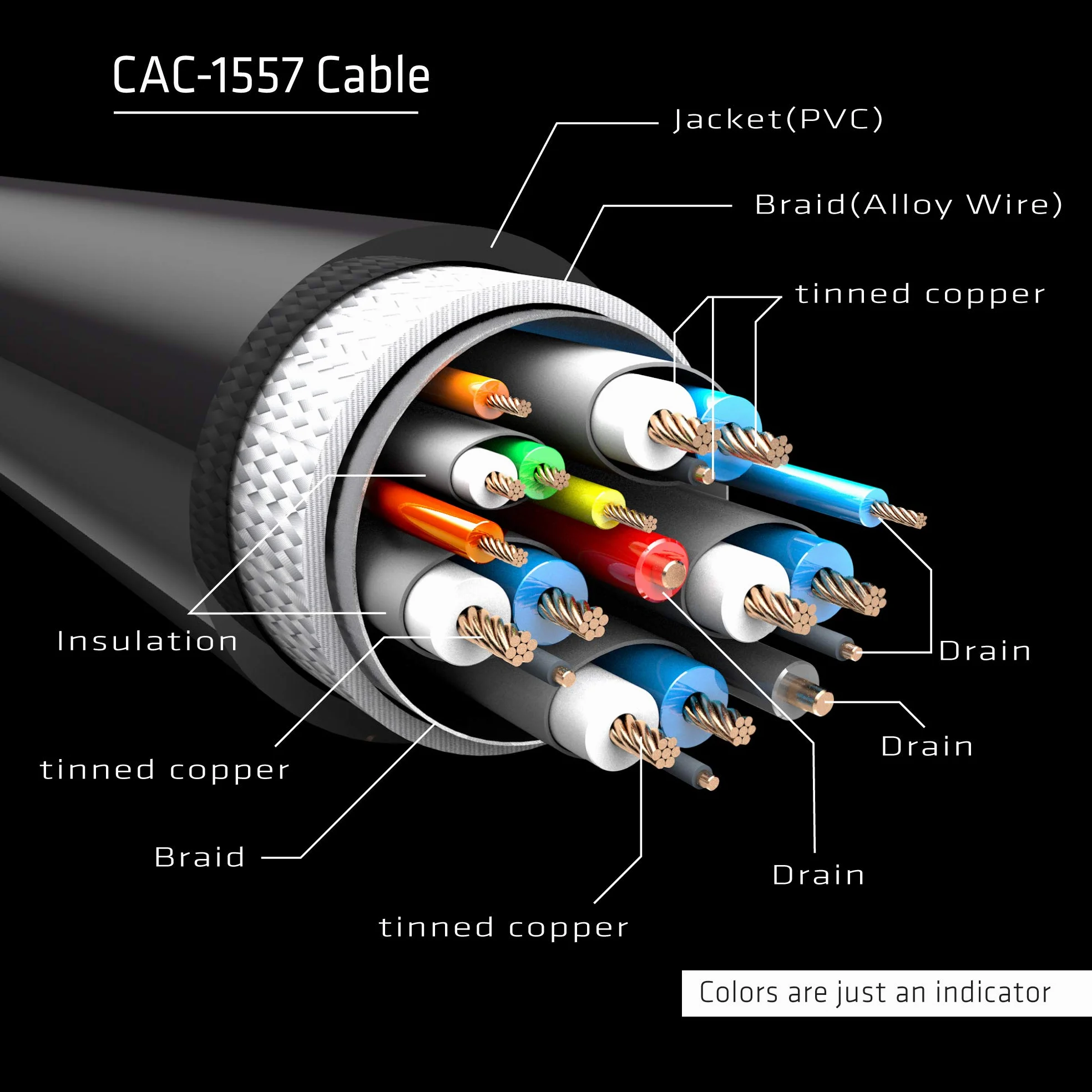 Club CAC-1557 kabel adaptera USB 3D, 1,8 m, typ C, do wyświetlacza 8K, 60 Hz, HDR, czarny