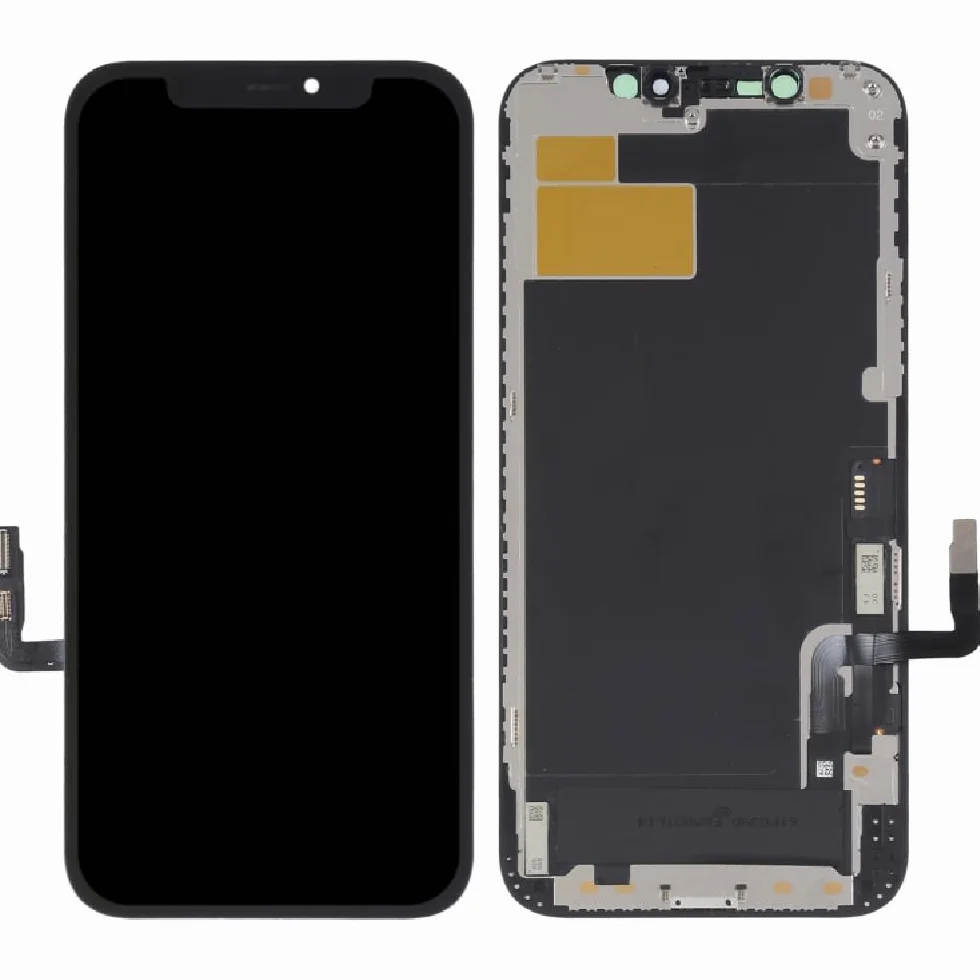 Wyświetlacz LCD do iPhone 12/12 Pro z ekranem dotykowym, czarny z ramką