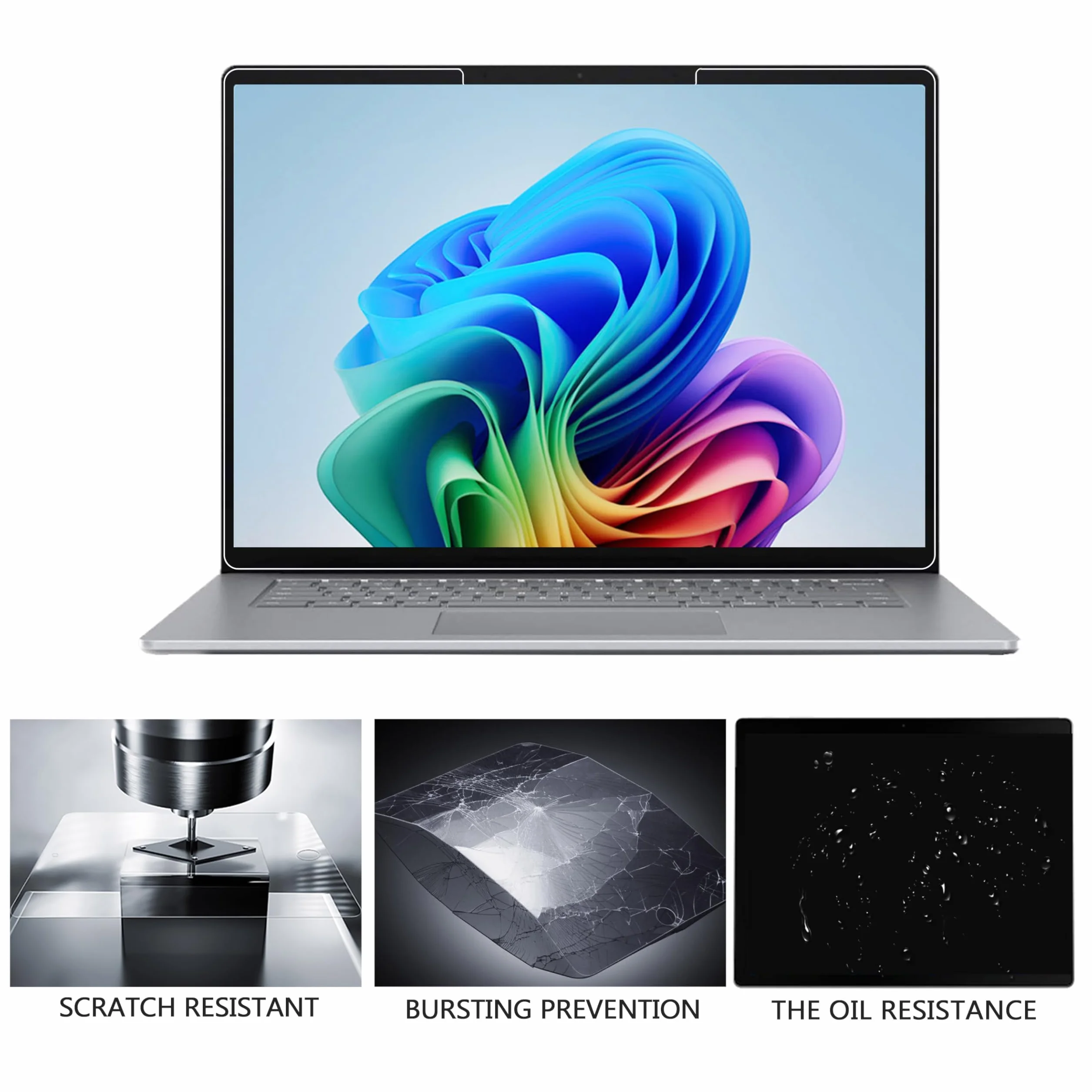 Adeway Ochraniacz ekranu do Microsoft Surface Laptop 7 szkło hartowane 13,8 cala