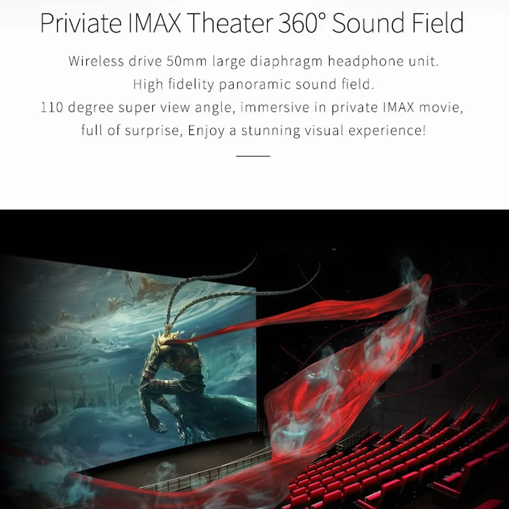 Okulary VR, zestaw słuchawkowy z wirtualnej rzeczywistości, zestawy słuchawkowe VR obsługujące Android i IOS, połączenie Bluetooth do iPhone 13 Pro Max/13 Pro/12/11, do Samsung Galaxy S21, Huawei, Xiaomi
