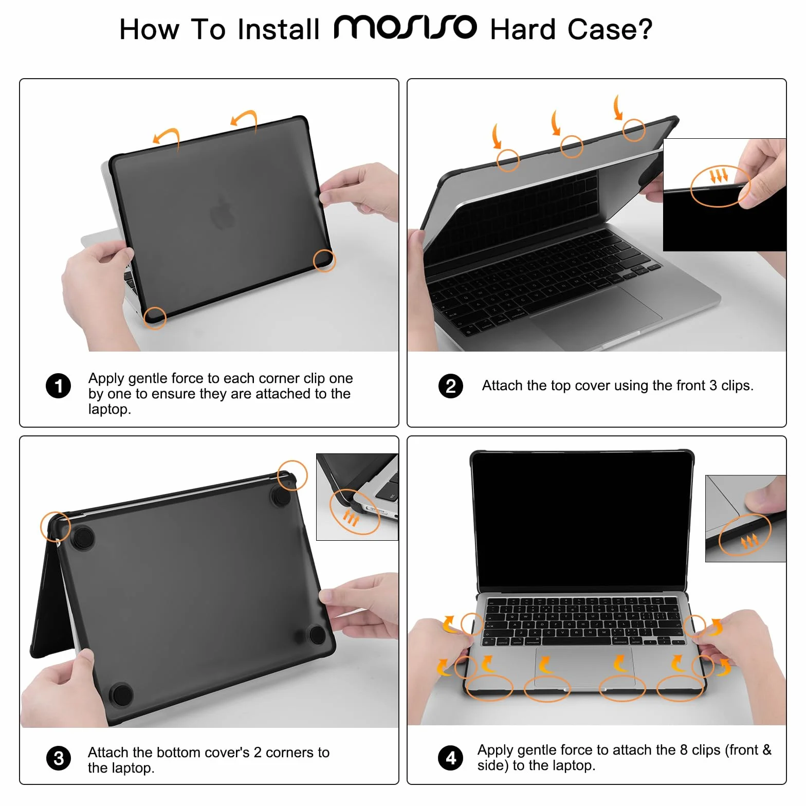 MOSISO Etui kompatybilne z MacBook Air 13 cali M5 2026 M4 2025 M3 M2 2024-2022 A3449 A3240 A3113 A2681, Precyzyjny Kolor Wzmocniona Odporna na Pękanie i Odciski Palców Twarda Obudowa do MacBook Air