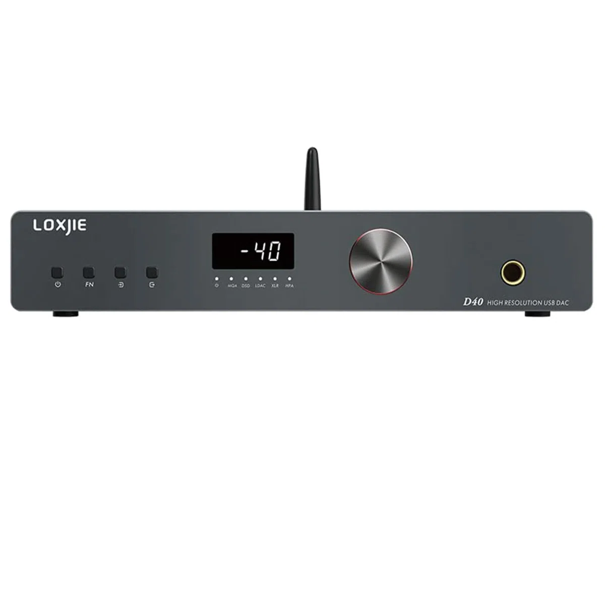 Loxjie D40 Premium wzmacniacz HiFi słuchawek z 2xES9068AS-Chip, obsługuje wejście USB/Optyczne/Koncentryczne/AES (EBU)/I²s