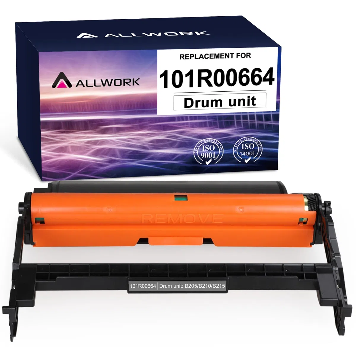 ALLWORK Wymienny wkład bębnowy Xerox B205/ B210/ B215 101R00664 do drukarki Xerox B2105 B210 B215 B205NI B210DNI B215DNI (wysoka wydajność 10 000, bez tonera)