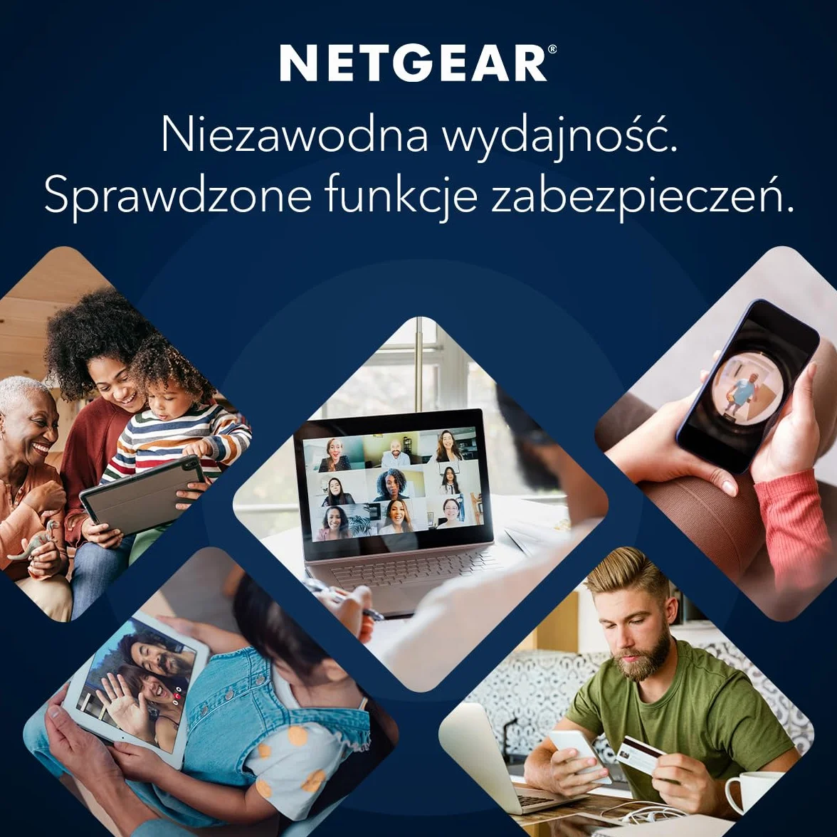 Dwupasmowy system Mesh WiFi 7 NETGEAR Orbi serii 370 do użytku domowego (RBE373) — router + 2 wzmacniacze, funkcje zabezpieczeń, 3,6 Gb/s, zasięg 360 m2, 70 urządzeń, port internetowy 2,5 GB, BE3600