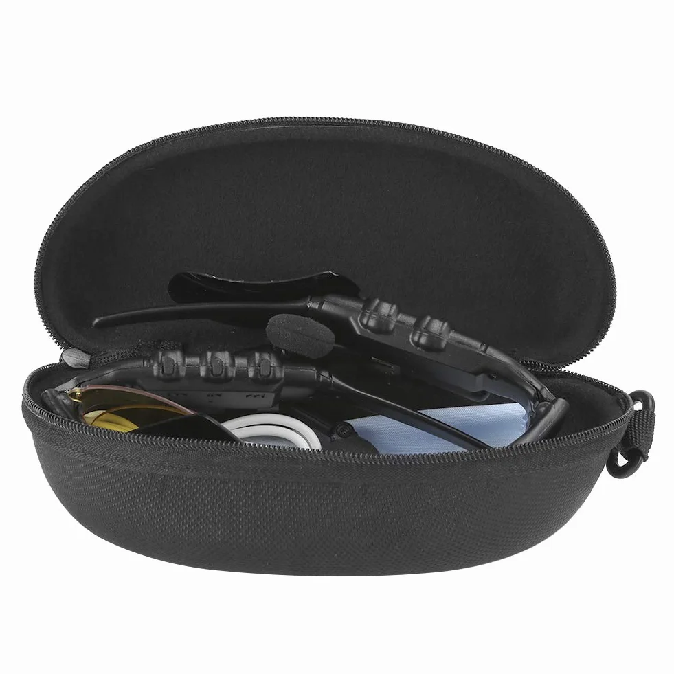 Okulary Polaryzacyjne Bluetooth, Przenośne Inteligentne Bezprzewodowe Okulary Przeciwsłoneczne 5.0 Sportowe Okulary do Jazdy ze Słuchawkami Stereo, do Rozmowy, Słuchania Muzyki(Żółta soczewka)