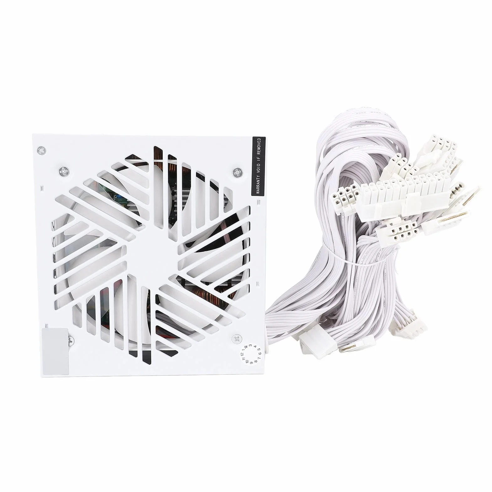 Fockety Zasilacz ATX 700 W, Wentylator 120 Mm z automatyczną regulacją Prędkości i Wieloma Zabezpieczeniami, Zasilacz do Gier z 4+4-pinowymi Złączami Procesora do Komputerów Stacjonarnych