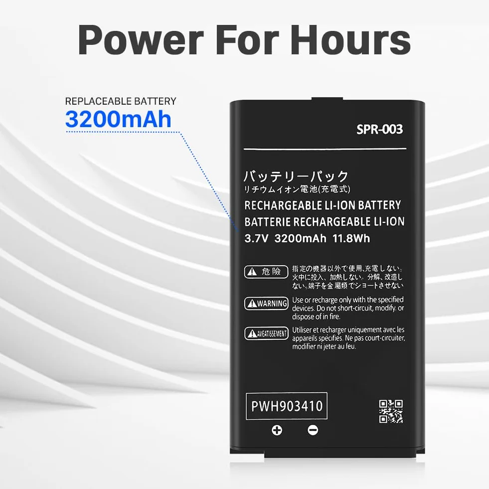 SPR-003 akumulator, bardzo wysoka pojemność 3200 mAh Li-ion akumulator zastępczy do Nintendo 3DS XL 3DS LL SPR-003 i konsoli New 3DS XL RED-001