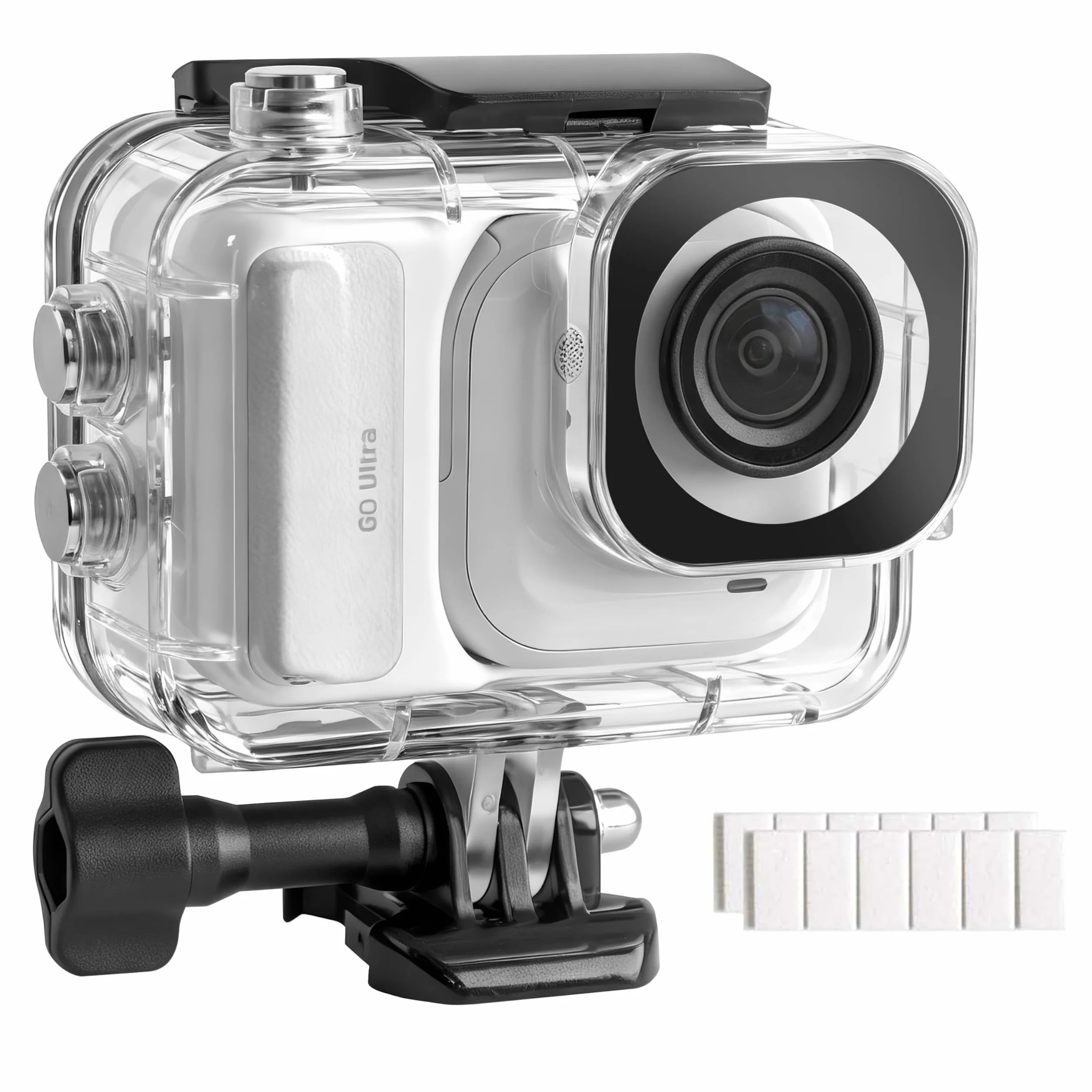 FitStill Wodoszczelna obudowa do Insta 360 go Ultra, 50 m / 164 ft, obudowa ochronna przed nurkowaniem, można zainstalować kamerę Go Ultra i jej moduł rozszerzający, ochrona przed kurzem, akcesoria Go