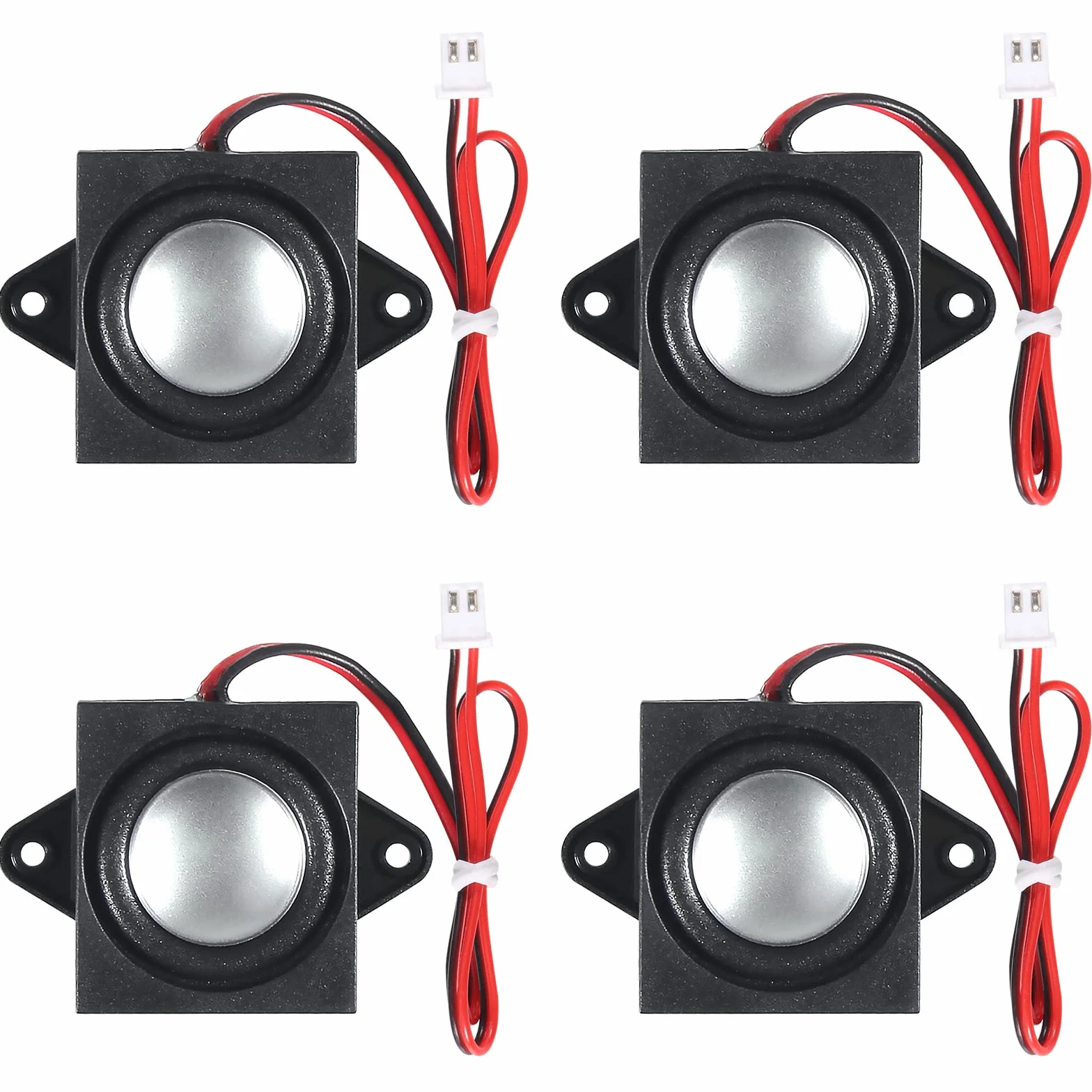 Głośnik 4 szt. 3 W 8 omów mini głośnik 8 omów 3 W Loundspeaker Micro do Arduino z interfejsem JST-PH2.0 do małych projektów elektronicznych, maszyn reklamowych, monitorów LCD TV