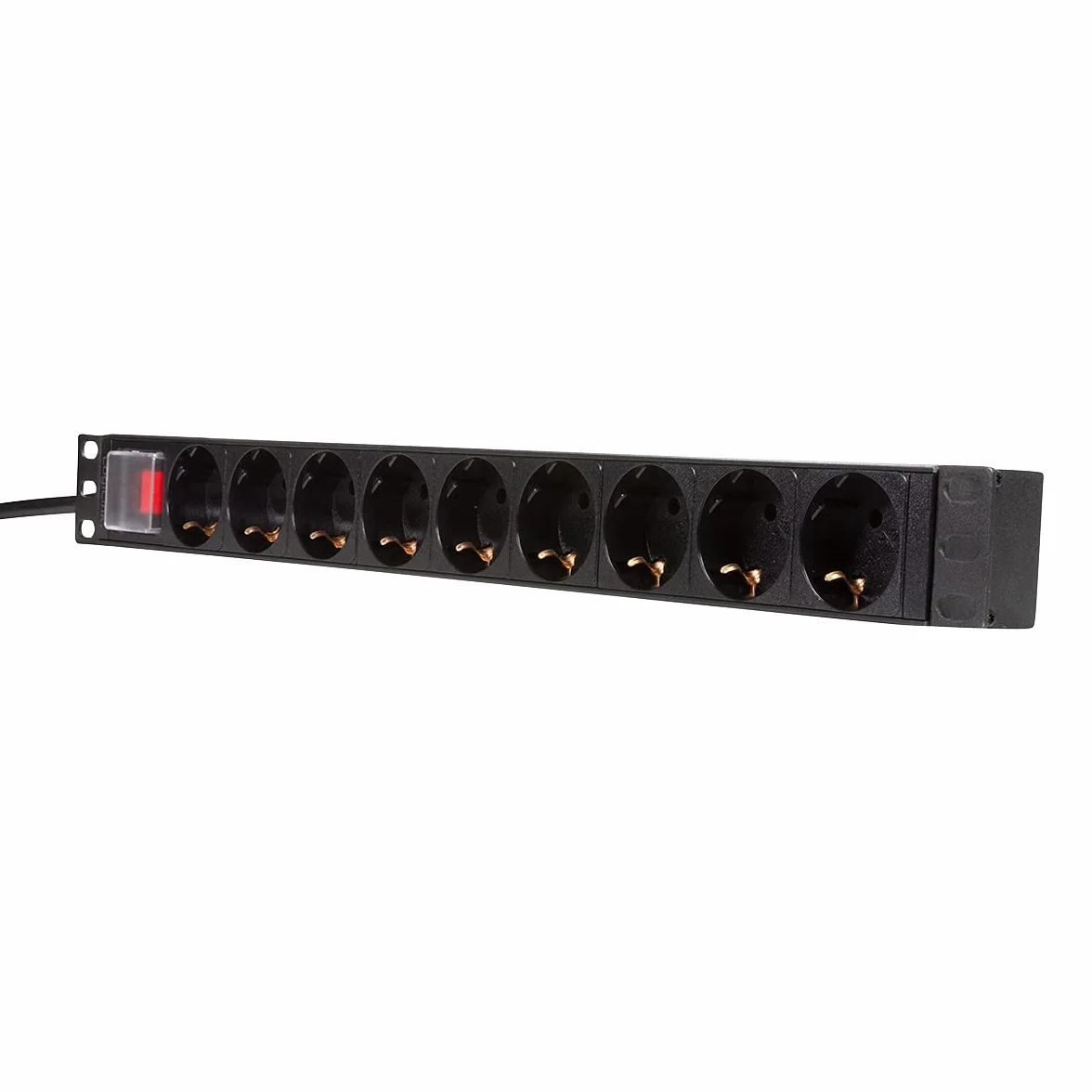 LogiLink PDU9C02 rozdzielacz zasilania PDU 9 x gniazdo sieciowe, PDU9C02 (jednostka PDU 9 x gniazdo sieciowe czarny)