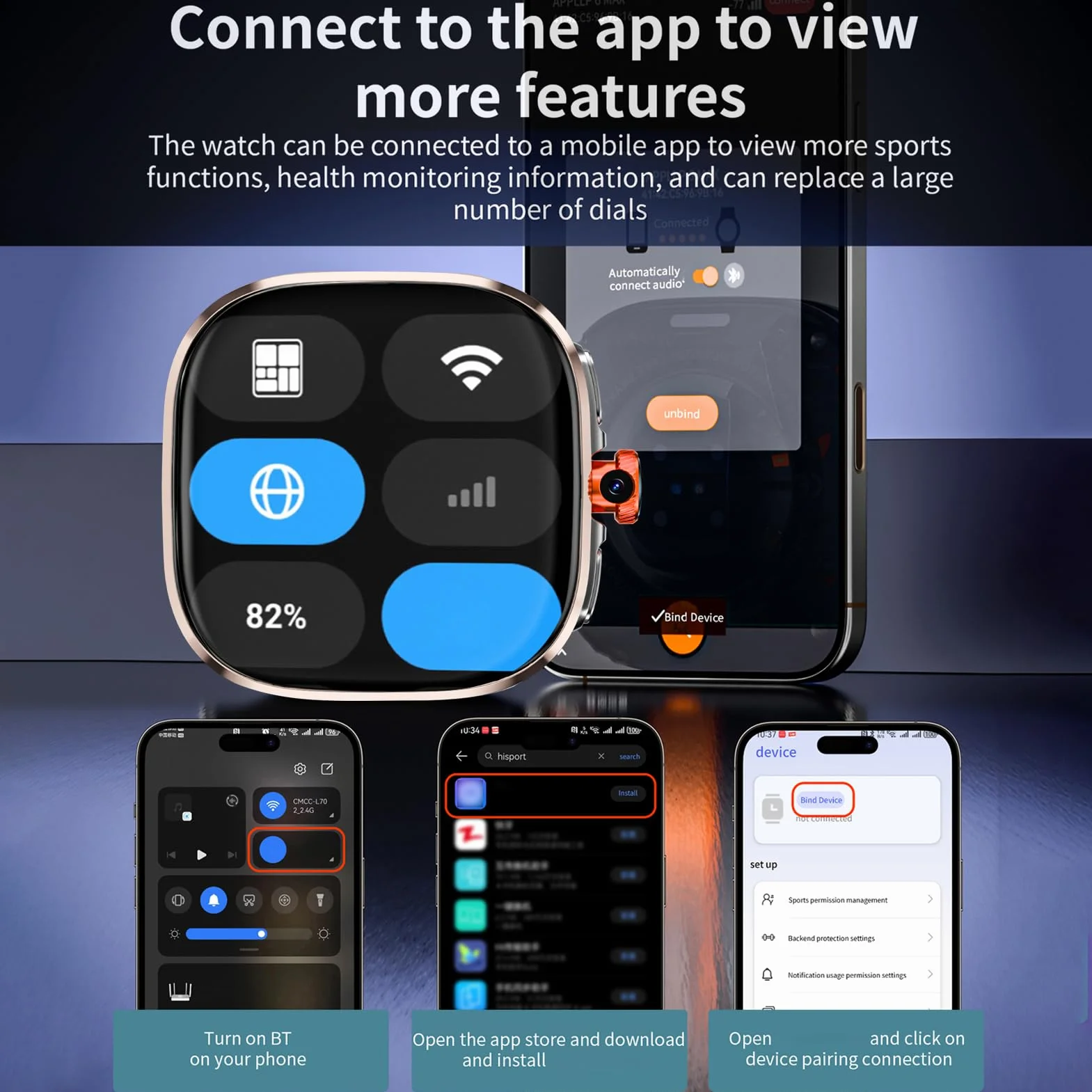 Lazmin112 Inteligentny Zegarek 4G, Wi-Fi, Gps, Bt, Tłumaczenie Ai, Połączenia Telefoniczne, Gniazdo Karty Nano Sim, Monitor Aktywności Fizycznej, Nfc, Aparat Fotograficzny, 32 Gb (Złoty)