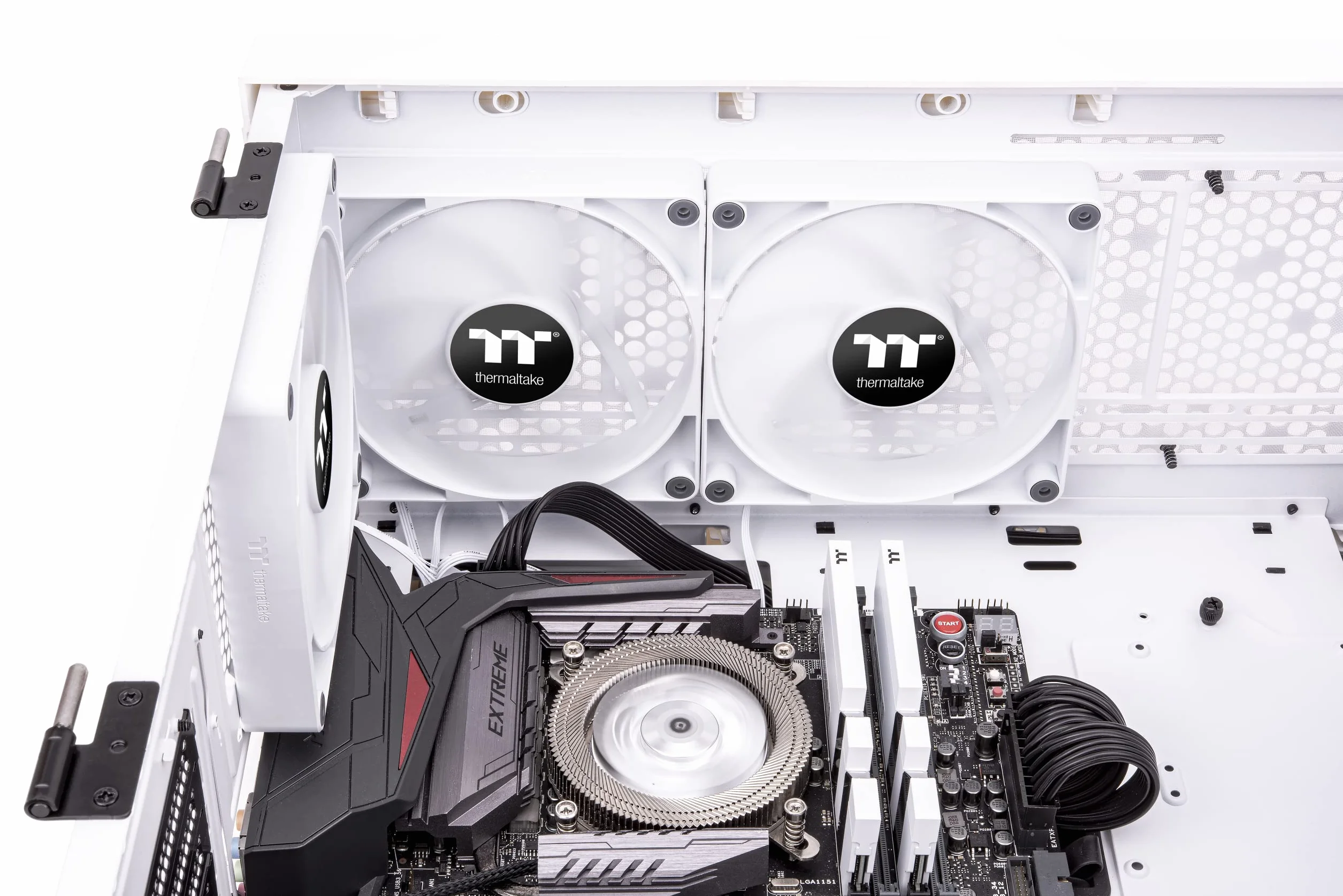 Thermaltake CT140 PC Cooling Fan White | 2 Pack