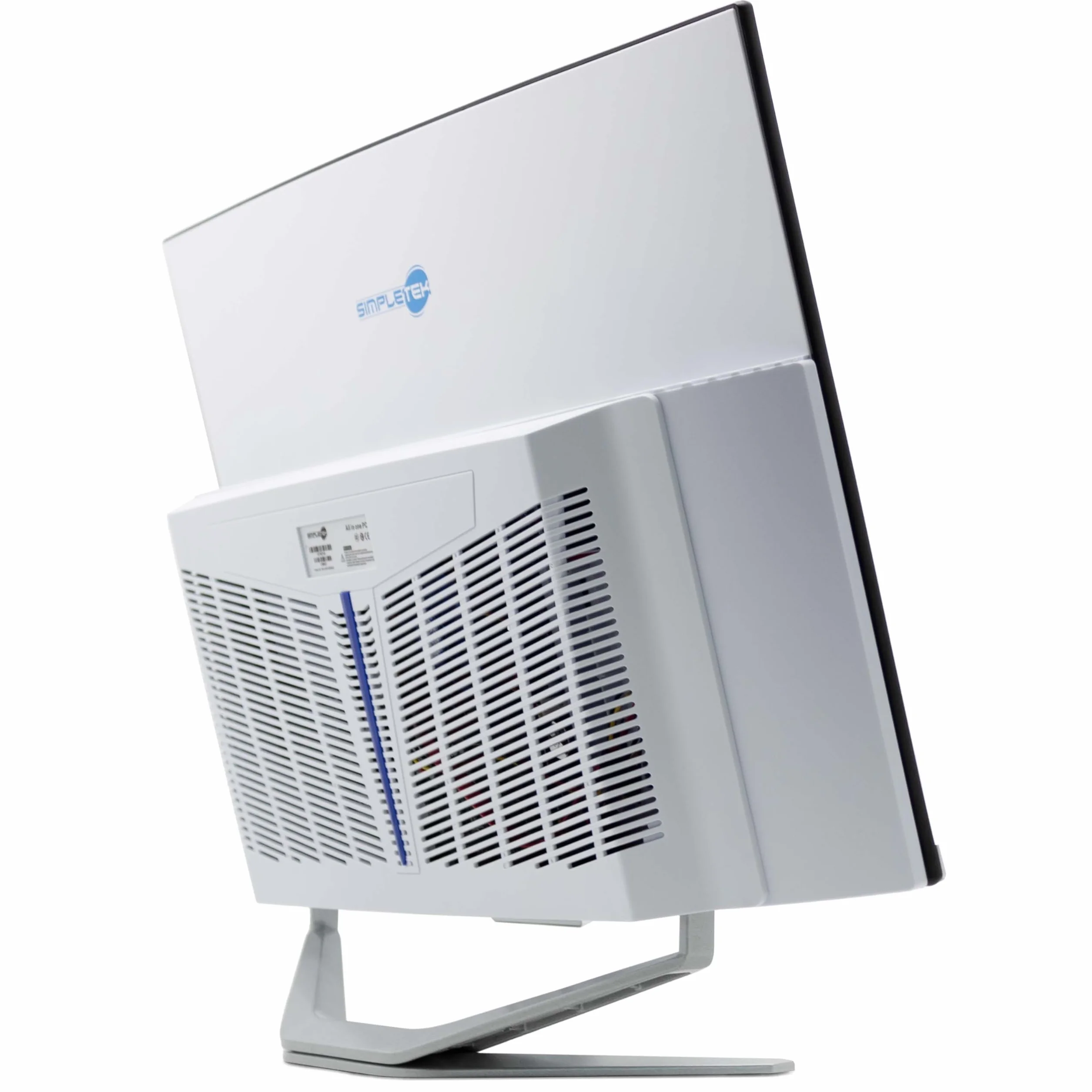 SIMPLETEK Wszystko w jednym AiO 27" FHD zakrzywiony system Windows 10 Core i5 do 3,8 GHz, 16 GB RAM SSD 240 GB + mysz bezprzewodowa w zestawie kamera internetowa PC do gier zakrzywione strumieniowanie