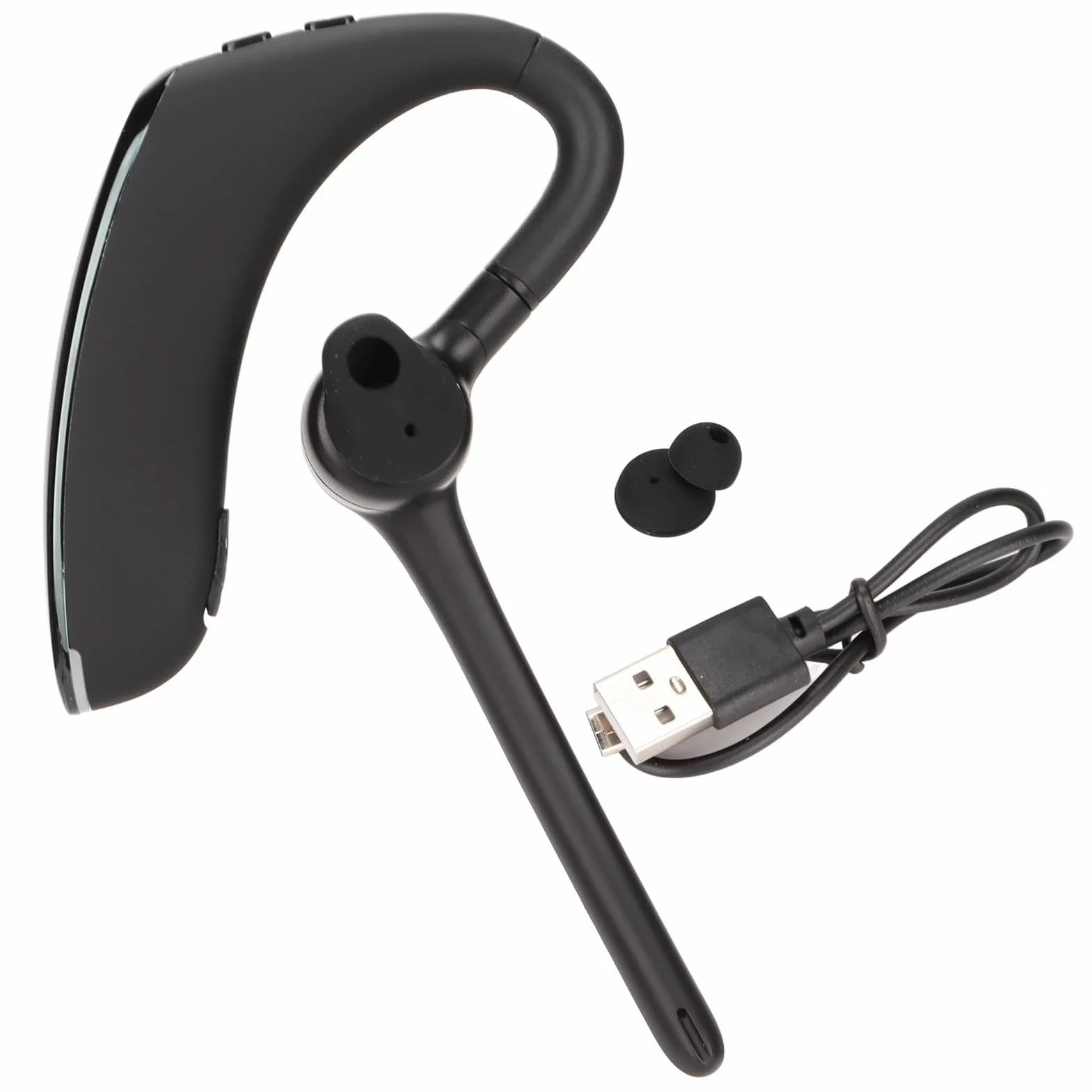 Zestaw Słuchawkowy Bluetooth F910 V5.0 EDR, Jednouszna Bezprzewodowa Słuchawka z Mikrofonem Redukcja Szumów, Konstrukcja Zawieszana na Uchu