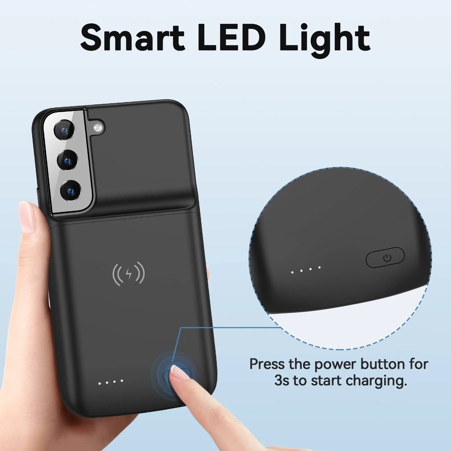 Przenośna ładowarka baterii etui 4700 mAh do Galaxy S22 6,1 cala