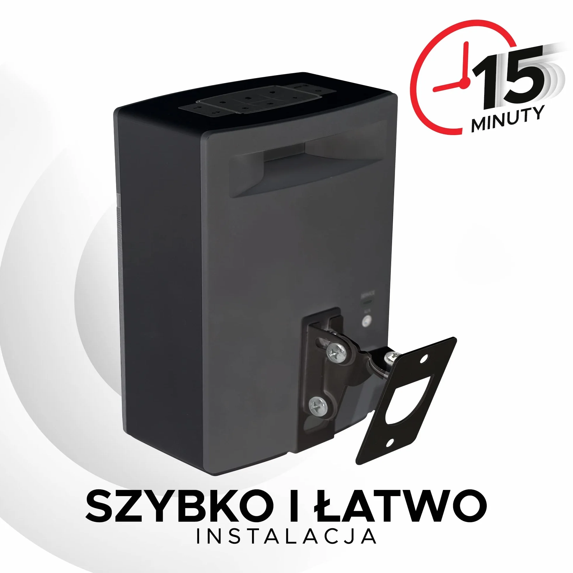 Sound Bass Soundtouch 10 Zestaw do Montażu Ściennego do Bose Sound Touch 10, Czarny, Kompletny z Akcesoriami Montażowymi, Zaprojektowany w Wielkiej Brytanii przez Soundbass