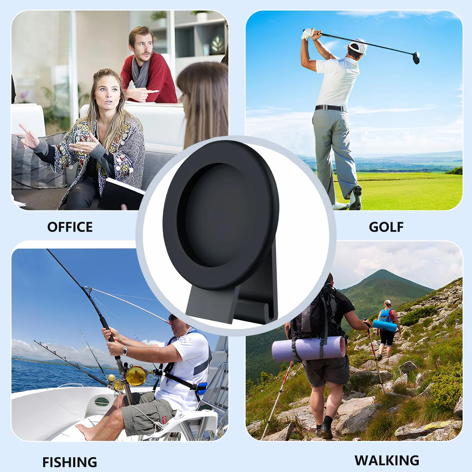 Magnetyczny uchwyt na pasek do telefonu Magsafe z paskiem zabezpieczającym